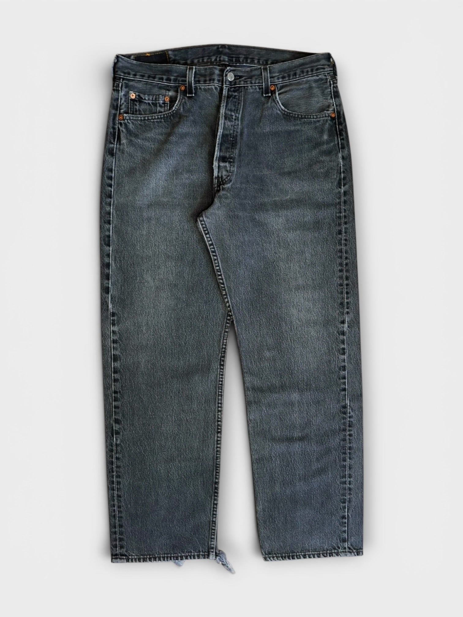 90's Levi's 501 後染めBlack denim made in Canada【W34 L29】No.2