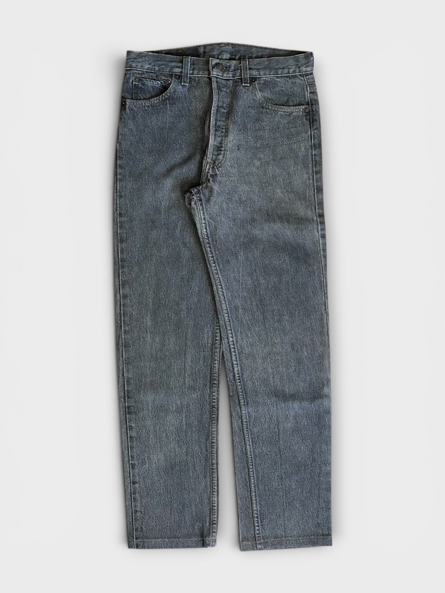 90's Levi's 501 先染めBlack denim made in USA【W30 L28.5】No.8