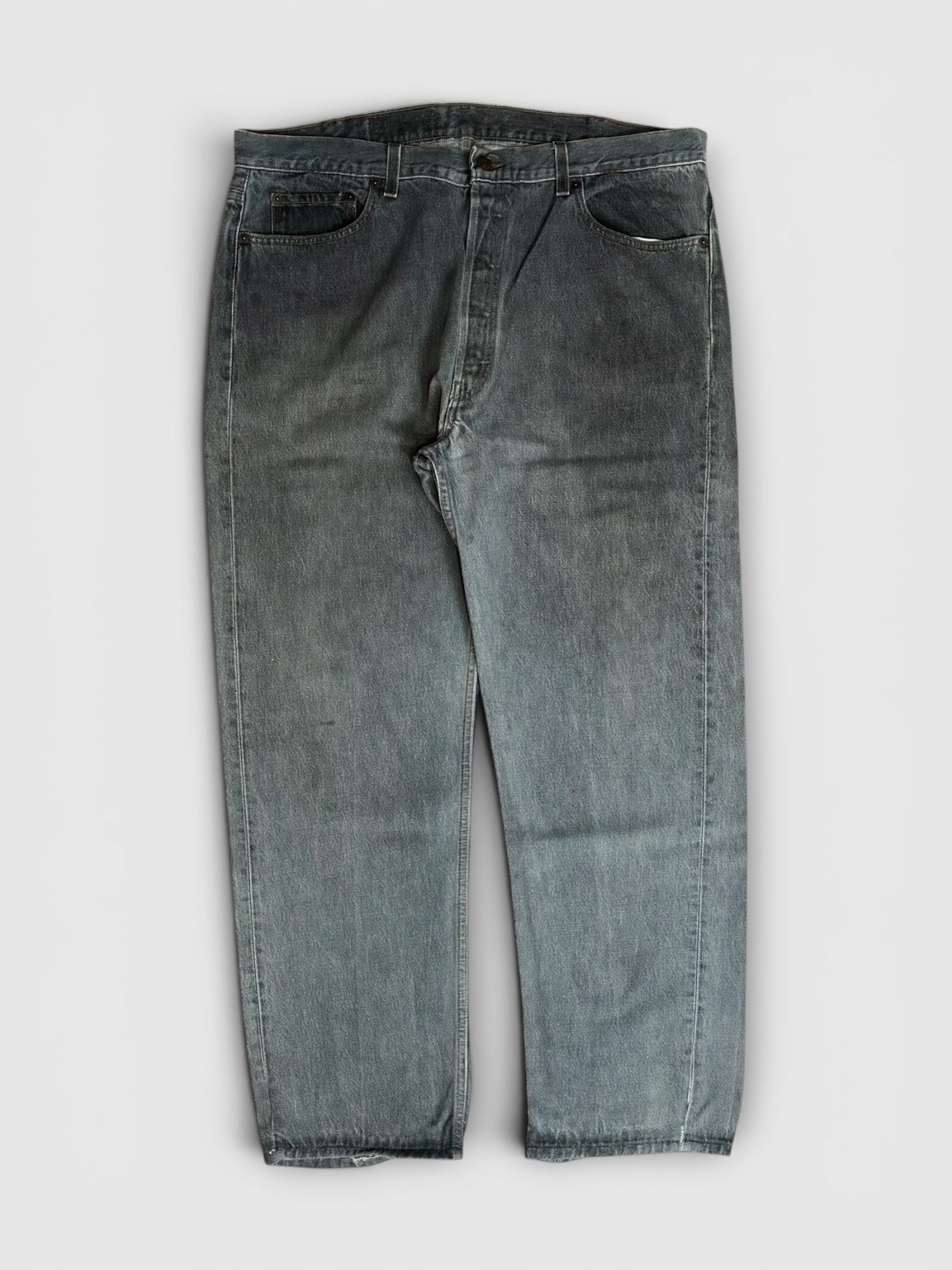リーバイス 501 ブラックデニム W38 L30 90's Levi's 501 先染めBlack denim made in USA【W38 L30】No.16