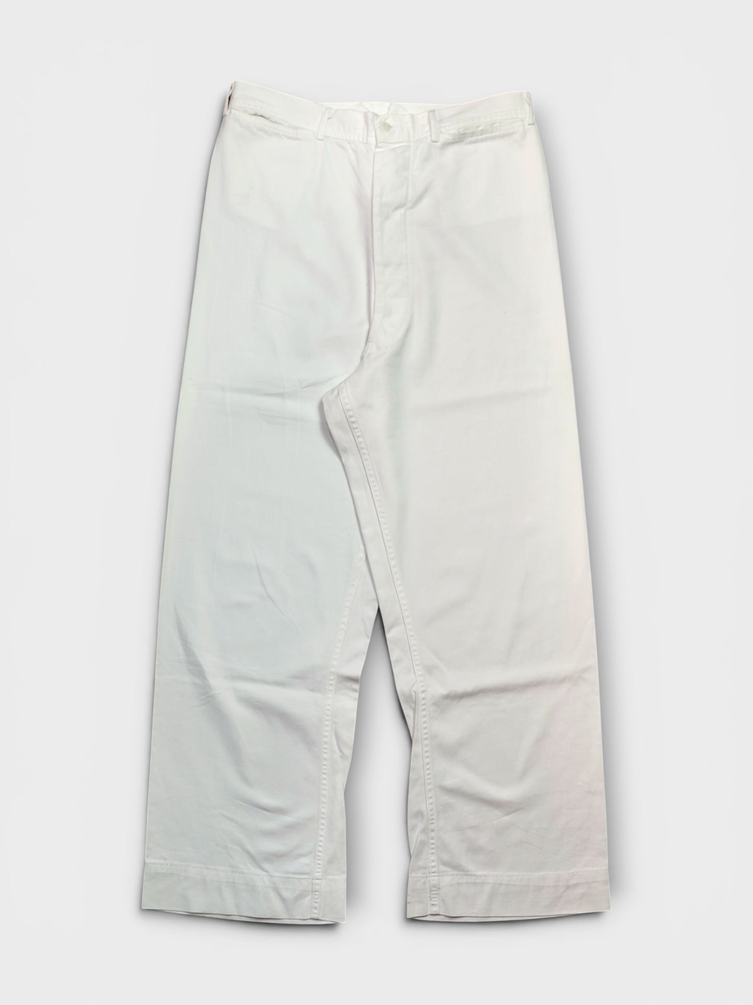 40's U.S.NAVY WWII White Sailor Pants 巻き made in USA【W32 L30.5