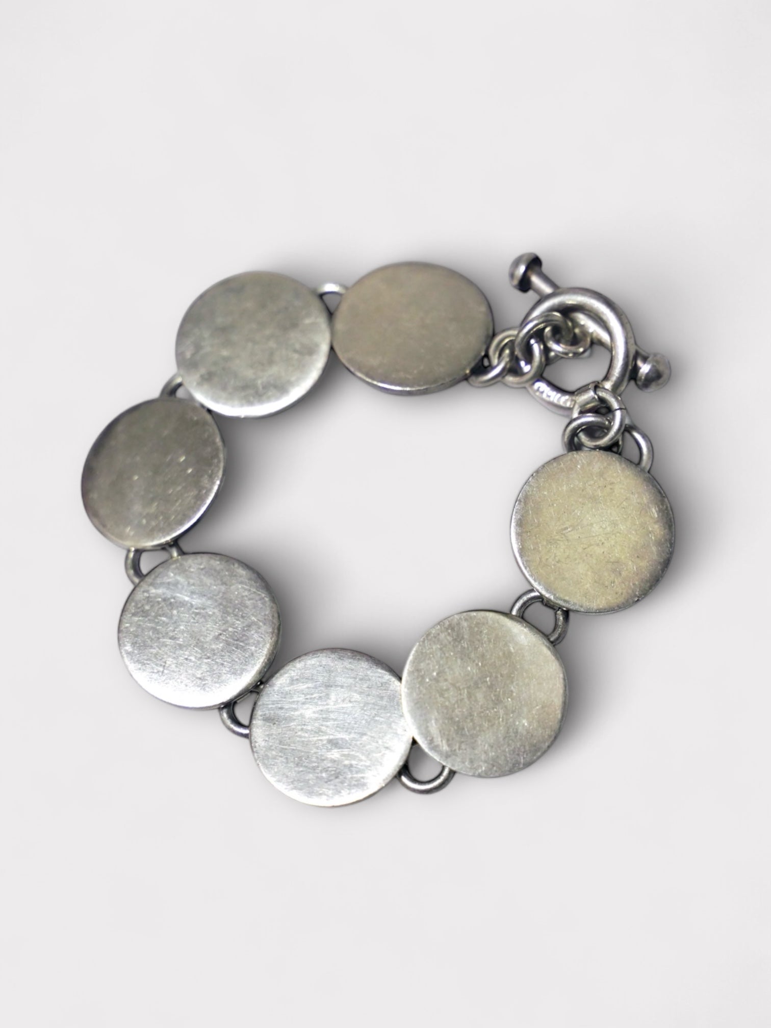 Vtg 950 Sterling Silver Heavy 81g Taxco Mexico Inlay