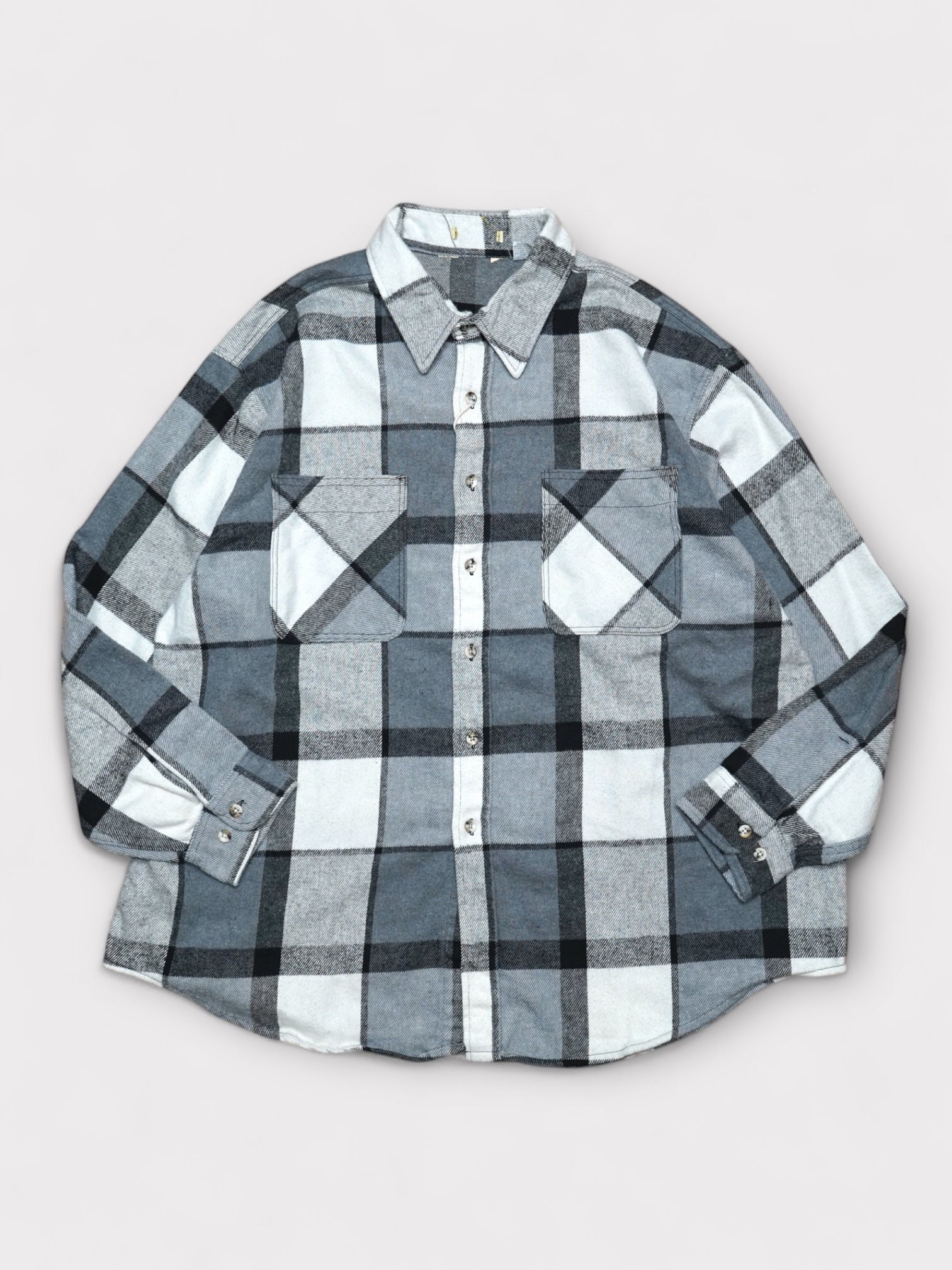 Deadstock 80's ST JOHN'S BAY × BIG MAC Cotton heavy flannel shirt