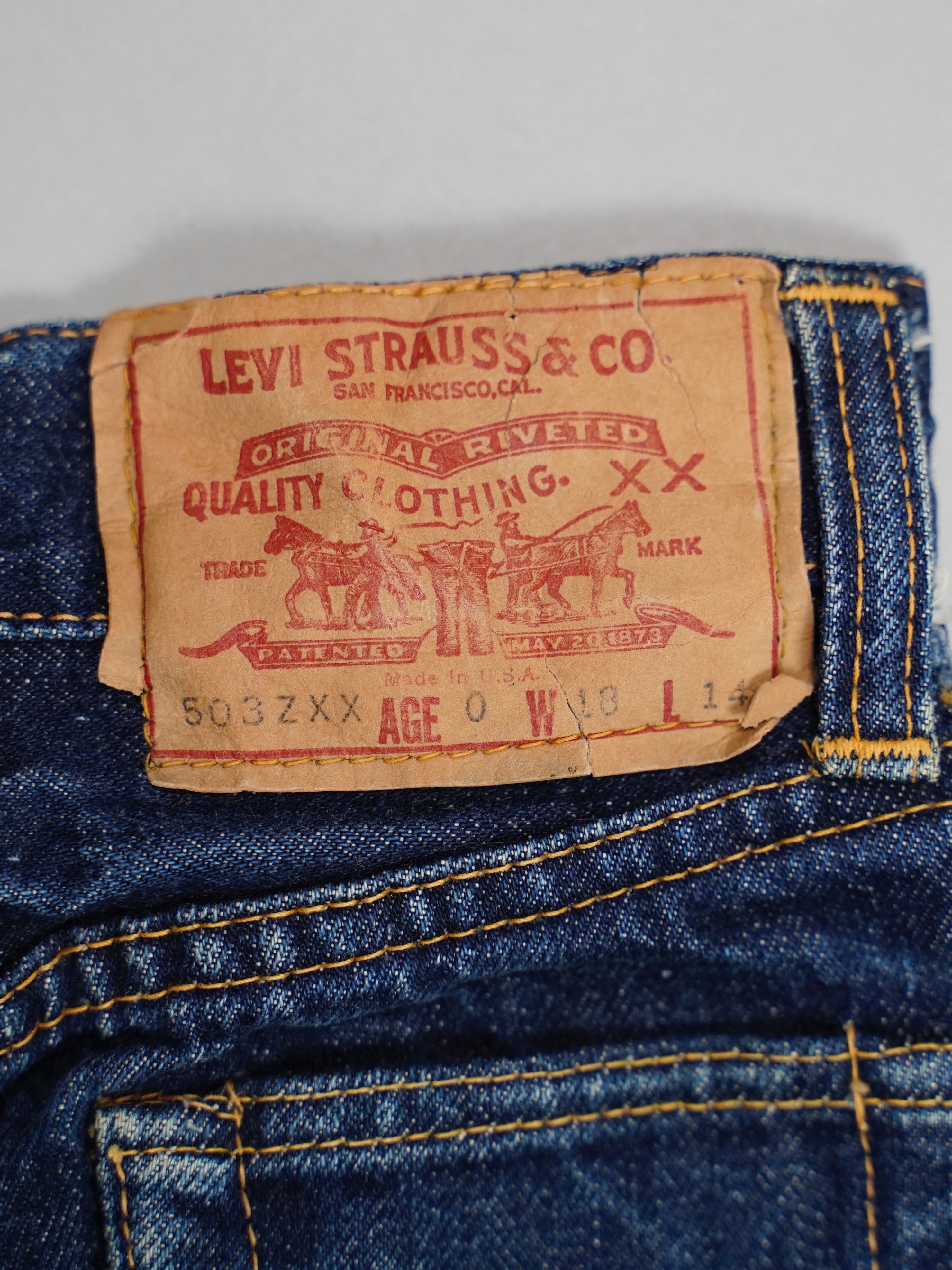 60's Levi's 503ZXX made in USA【Age 0】リーバイス キッズ 0エイジ