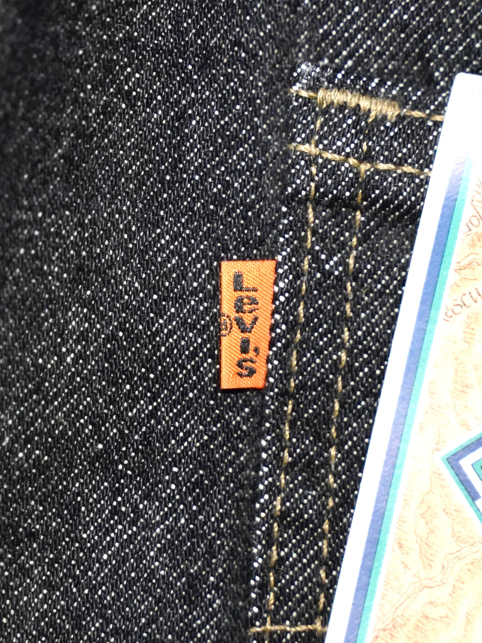 Deadstock 90's Levi's 505 先染め Black made in USA デッドストック