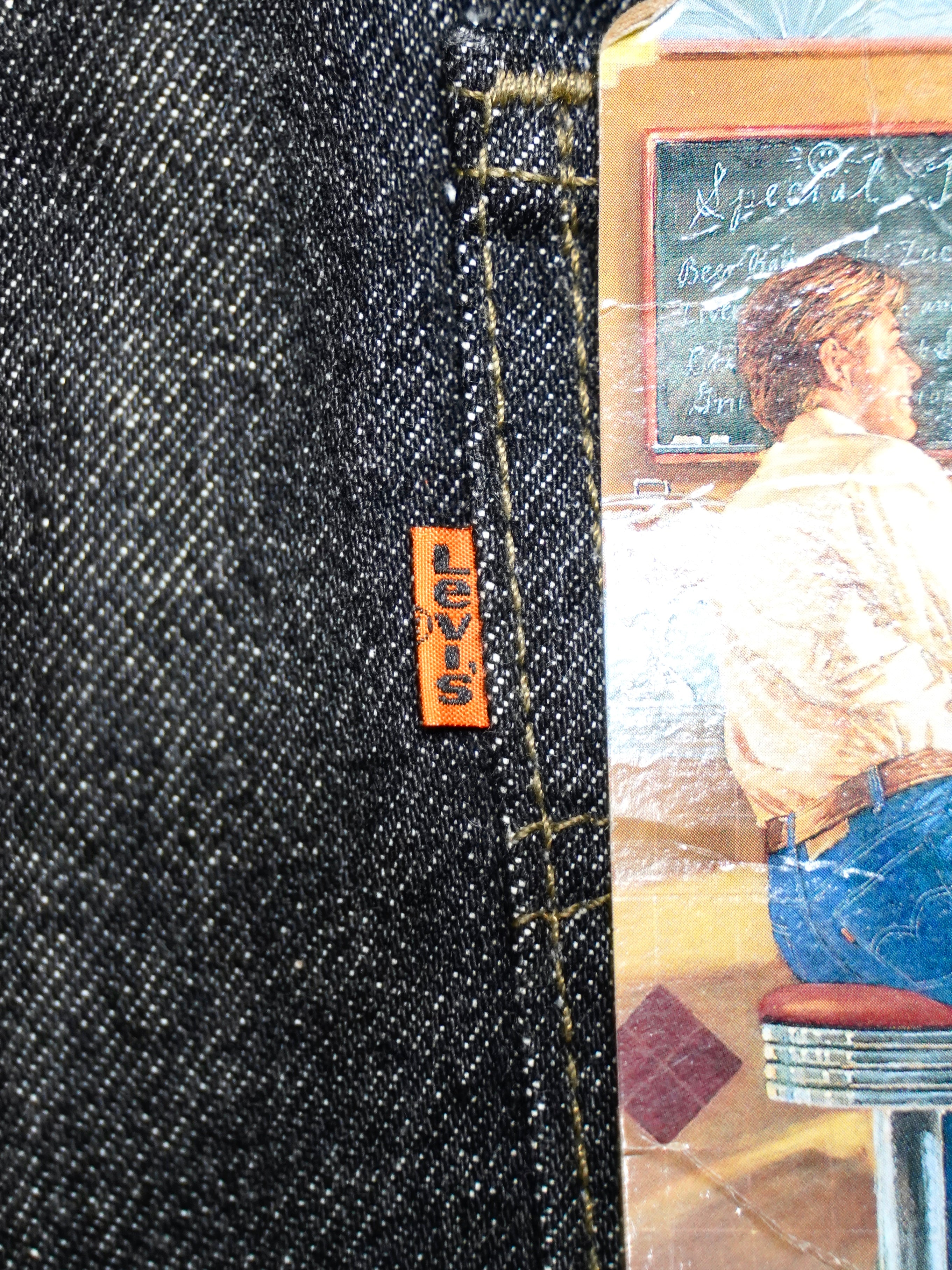 Deadstock 90's Levi's 517 先染め Black made in USA 【W36 L36
