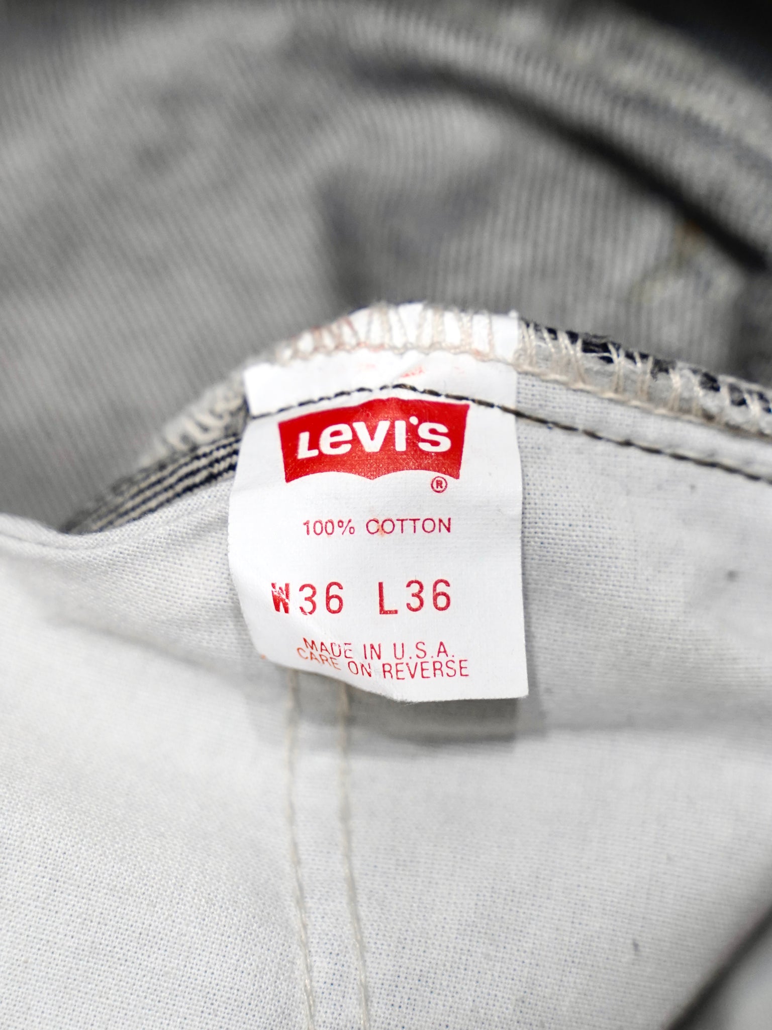 Deadstock 90's Levi's 517 先染め Black made in USA 【W36 L36