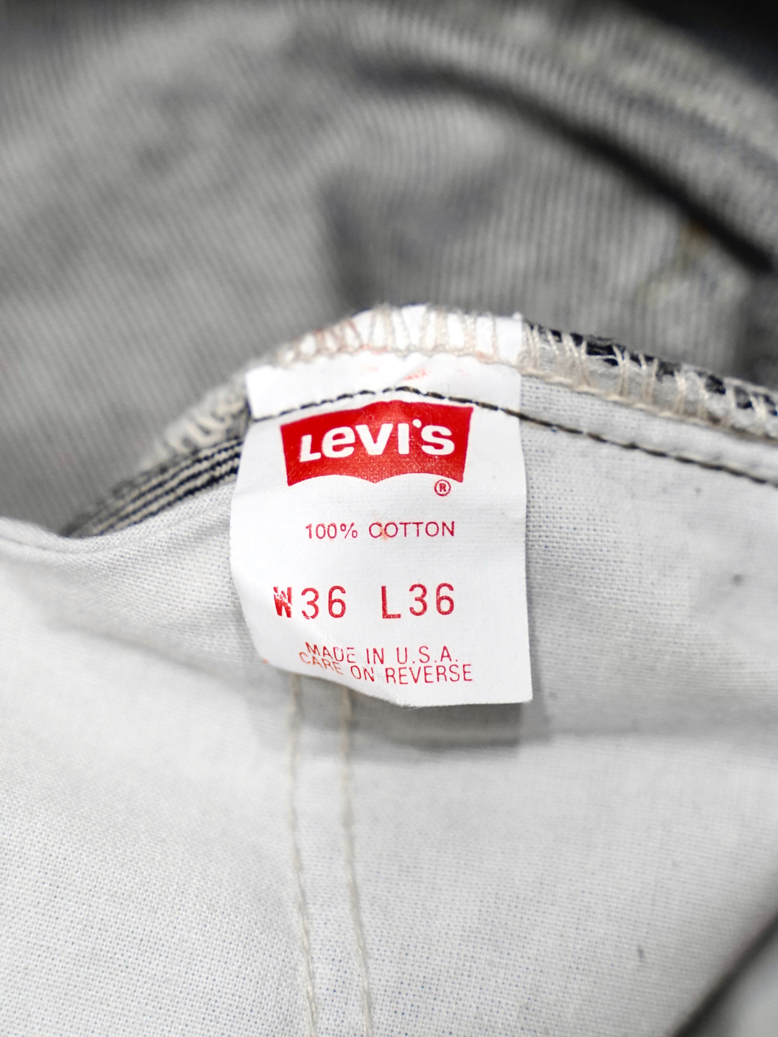 Deadstock 90's Levi's 517 先染め Black made in USA 【W36 L36