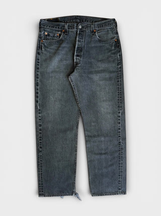 90's Levi's 501 後染めBlack denim made in Canada【W34 L29】No.2