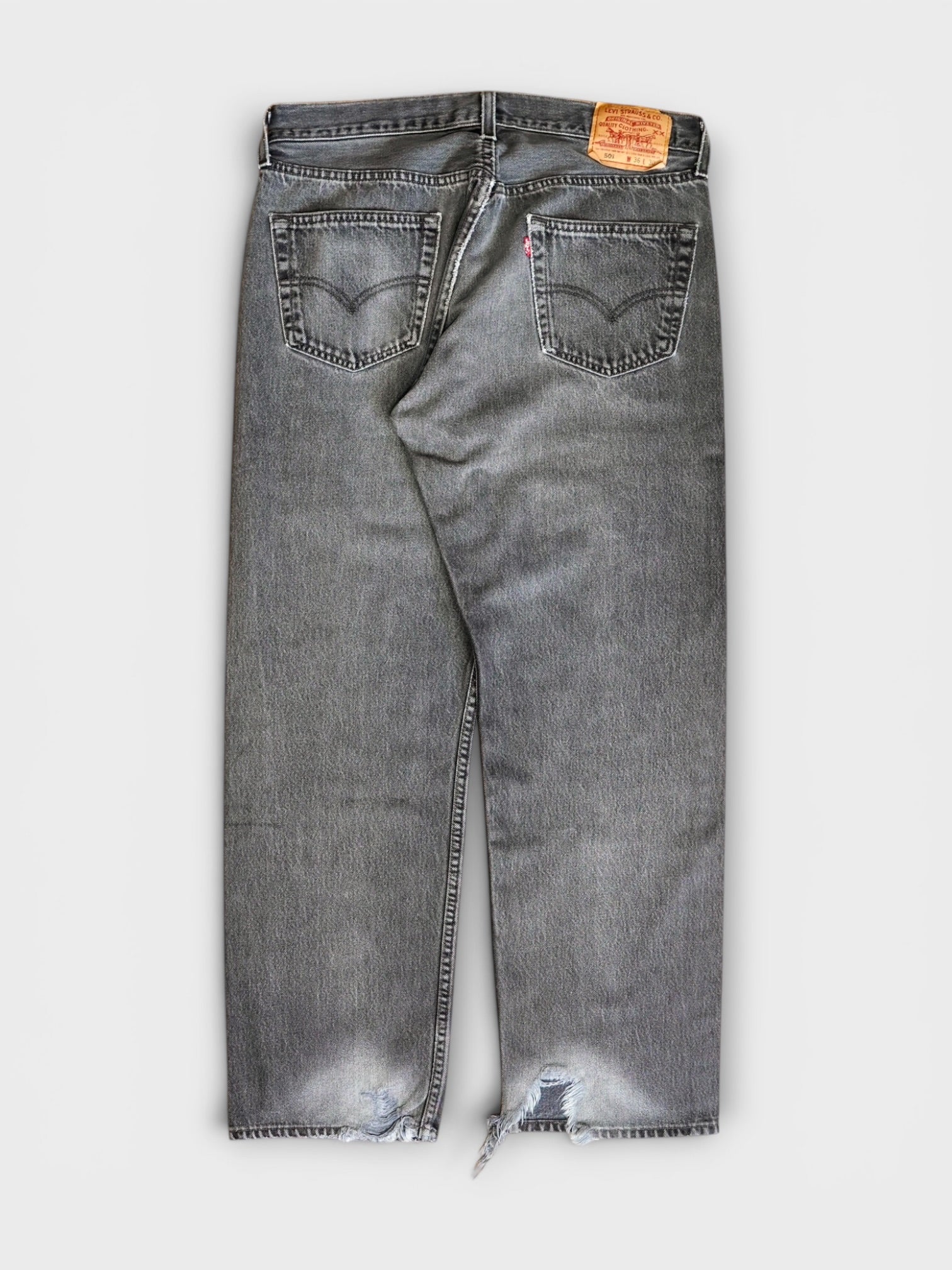 90's Levi's 501 後染めBlack denim made in Canada【W34 L29】No.2