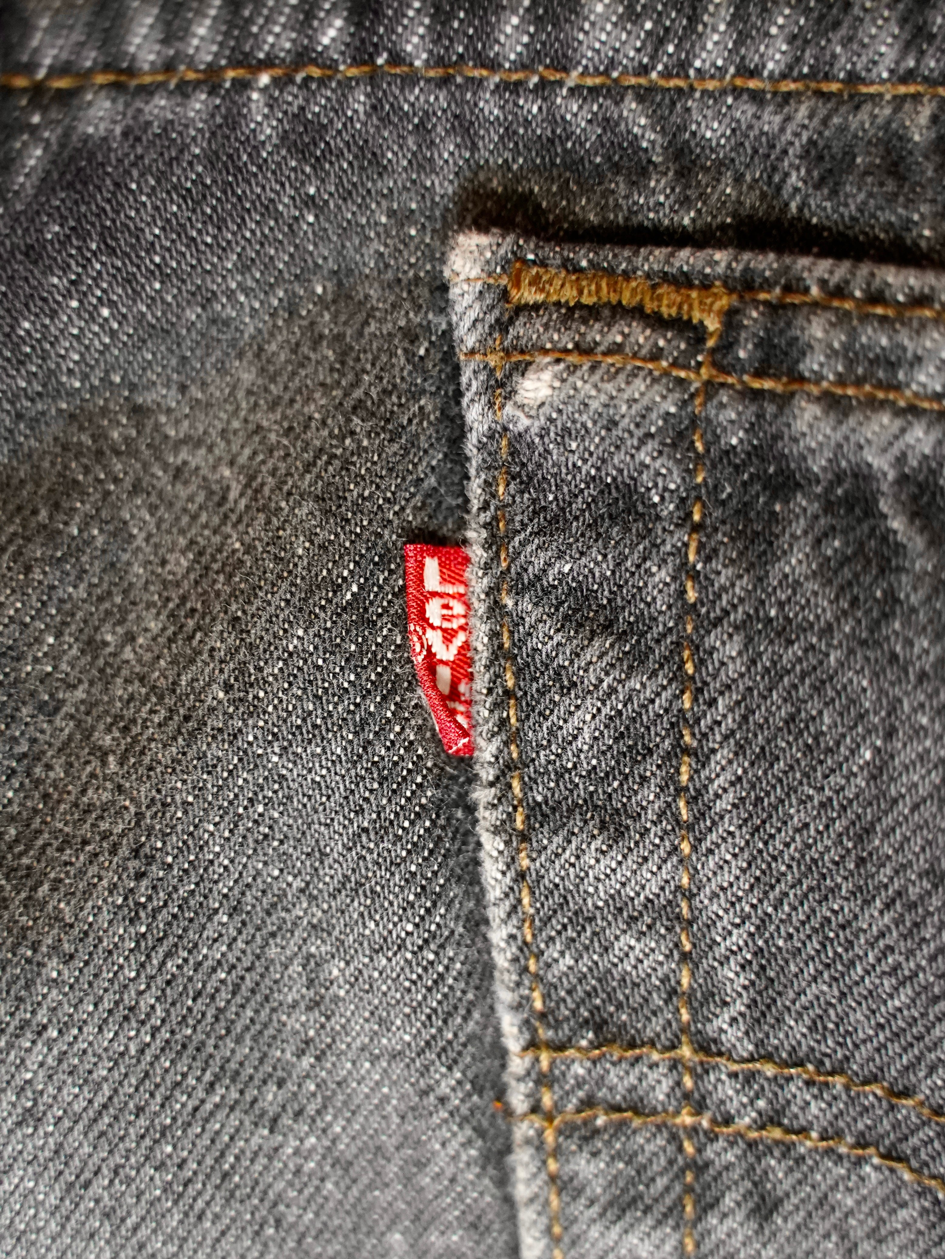 Levi's 501 USA製 93年 先染めブラックW33 L30 90's Levi's 501 先染めBlack denim made in USA【W34 L30】No.3