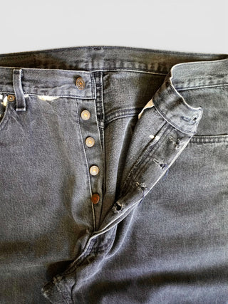 90's Levi's 501 Black denim made in USA【W34 L30】No.5 リーバイス