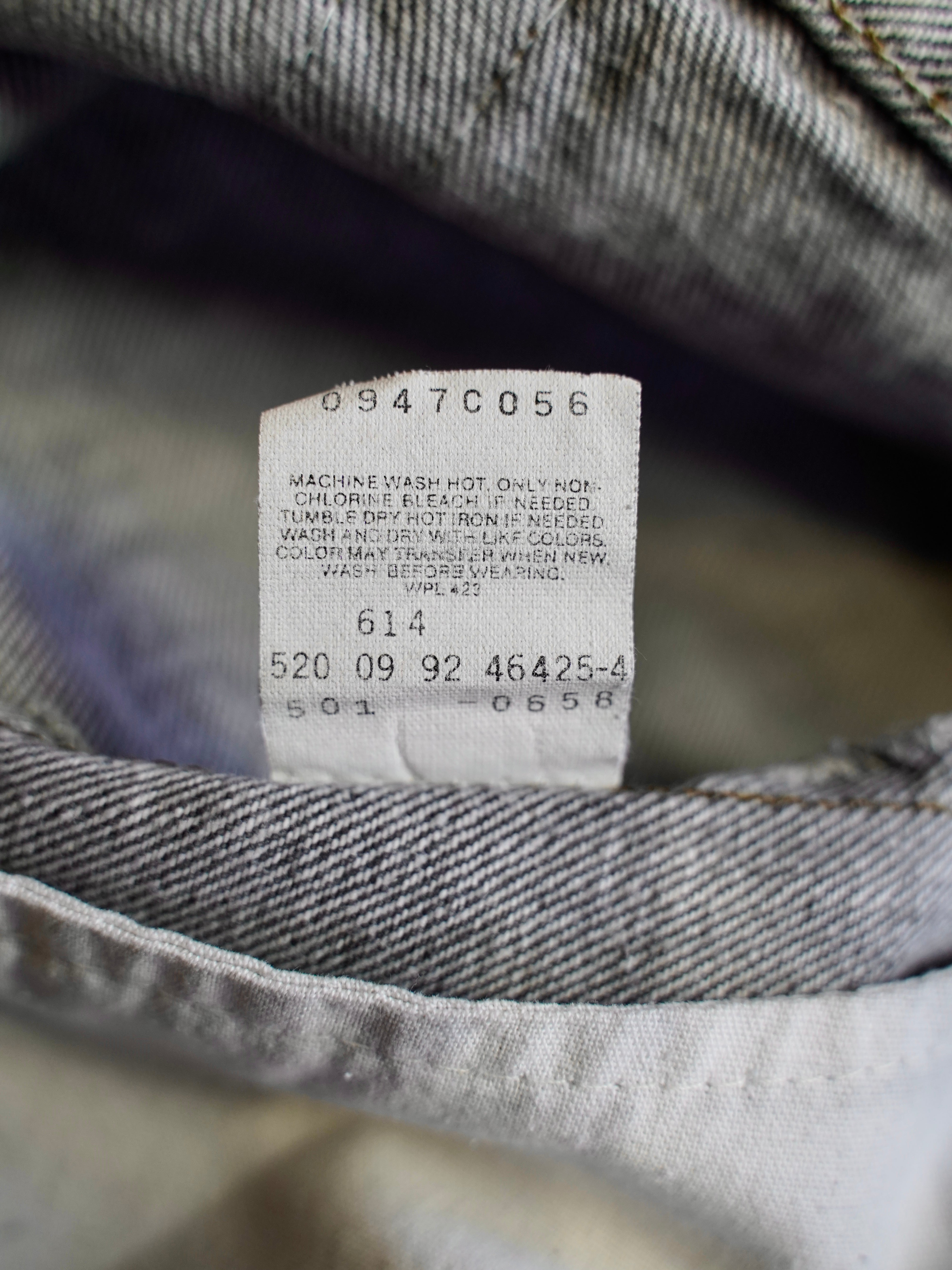 90's Levi's 501 先染めBlack denim made in USA【W34 L30.5】No.6