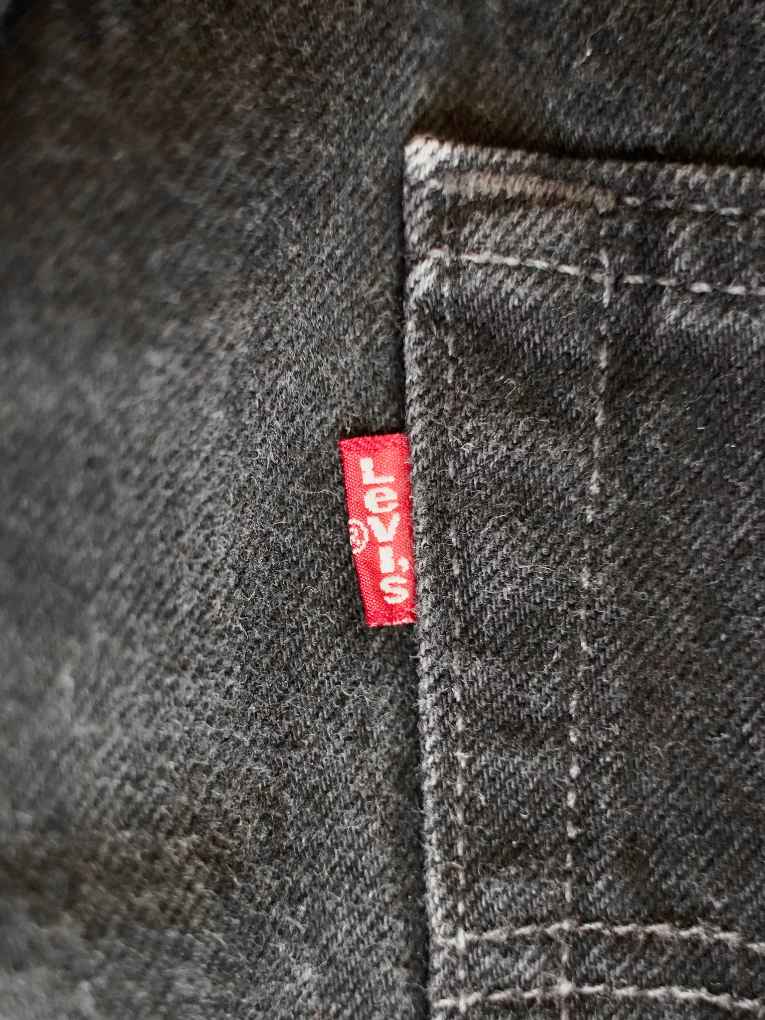 90's Levi's 501 後染めBlack denim made in USA【W32 L32】No.7