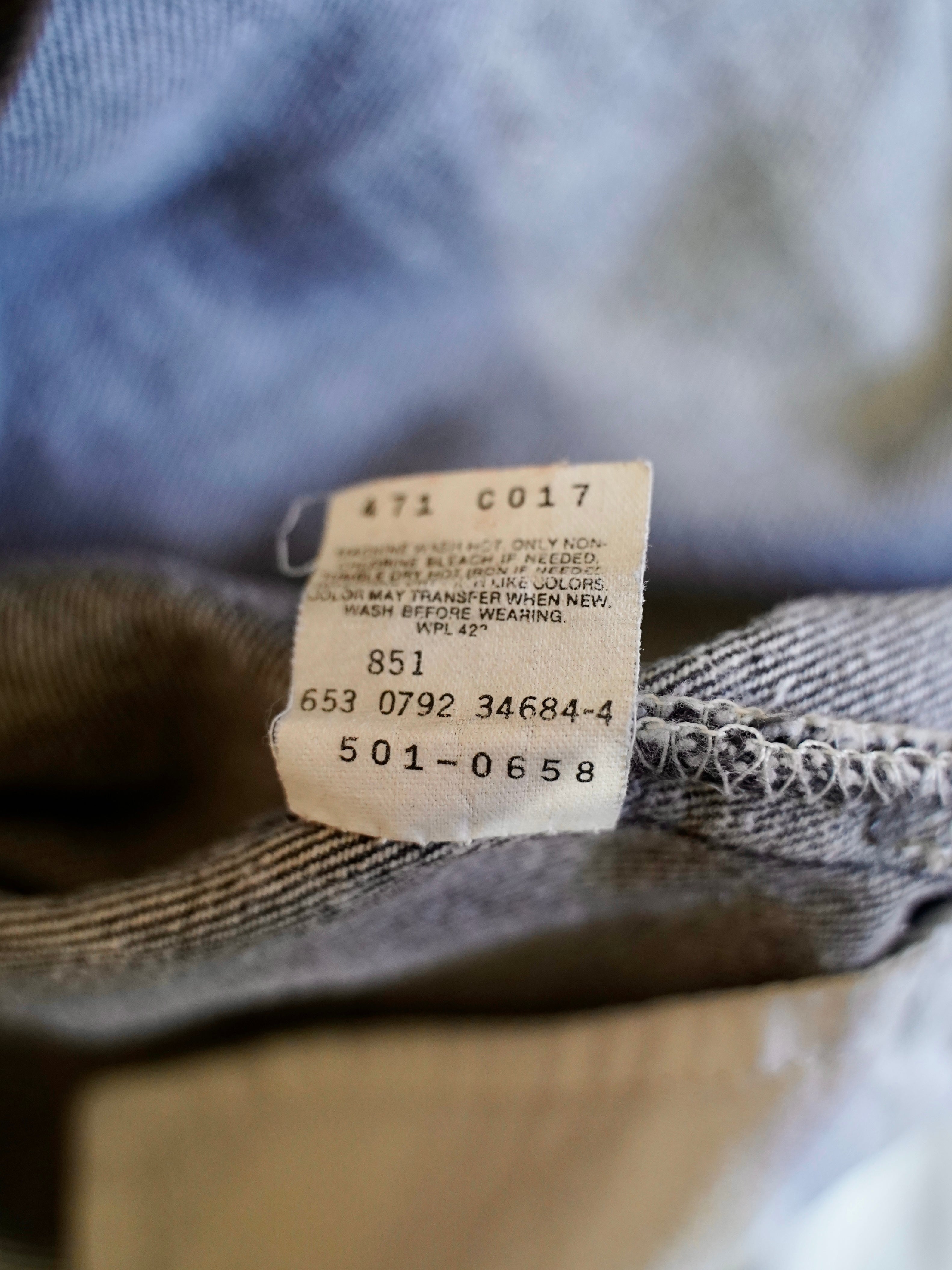 90's Levi's 501 先染めBlack denim made in USA【W30 L28.5】No.8