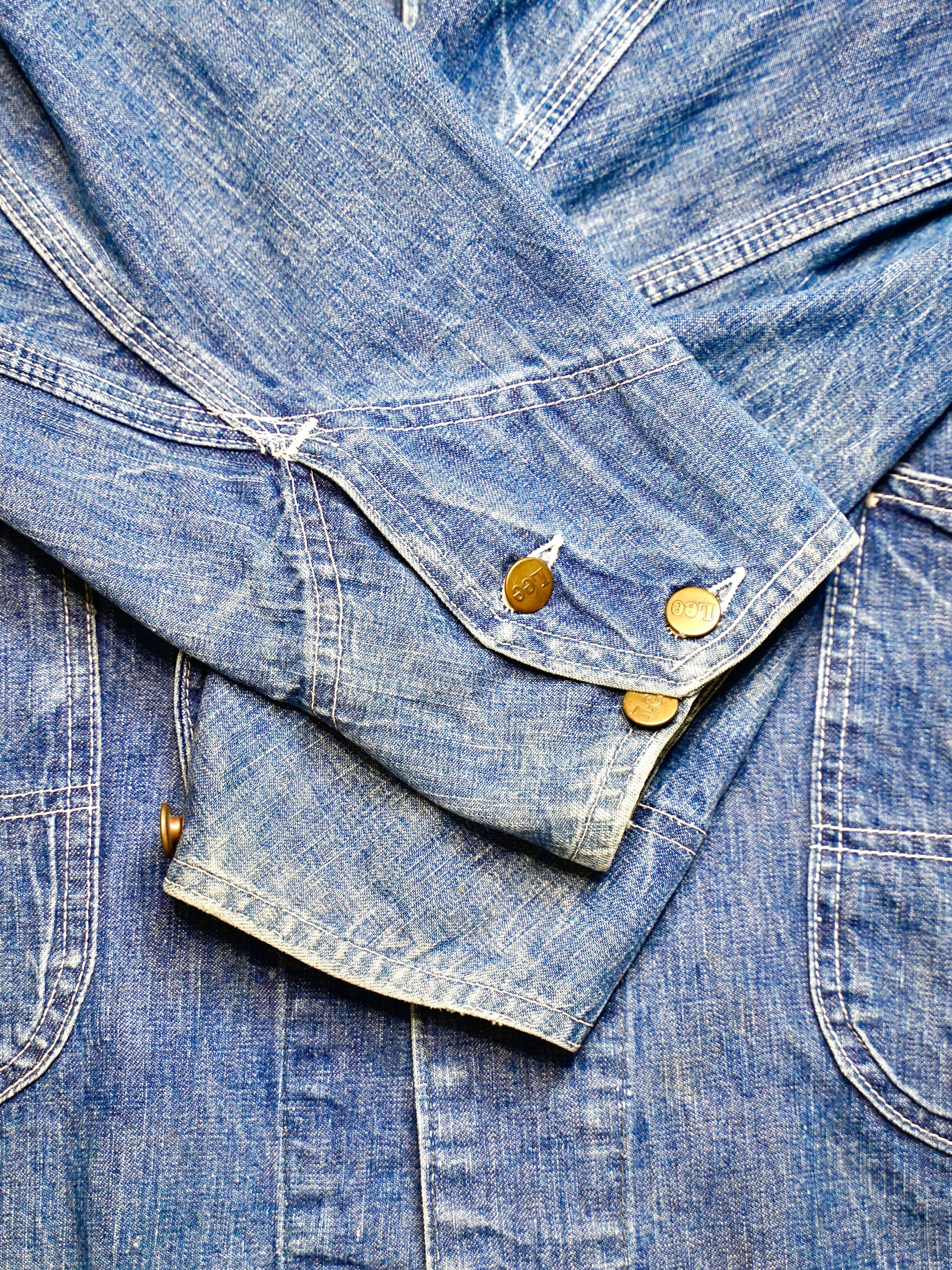 60s Leeリー 91-J denim coverallカバーオール 60's Lee 91-J Denim coverall made in USA【40R】 リー 91-J デニム