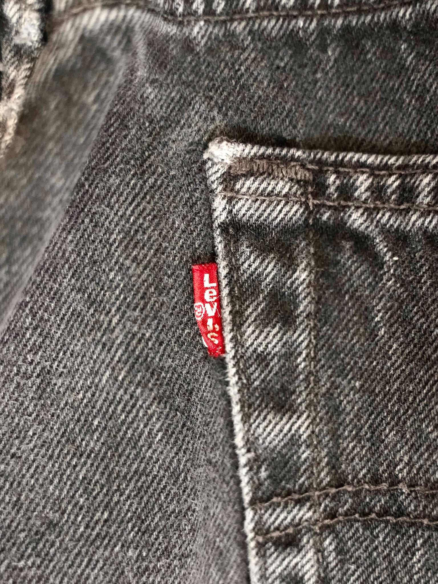 90's Levi's 501 後染めBlack denim made in USA【W38 L34】No.11
