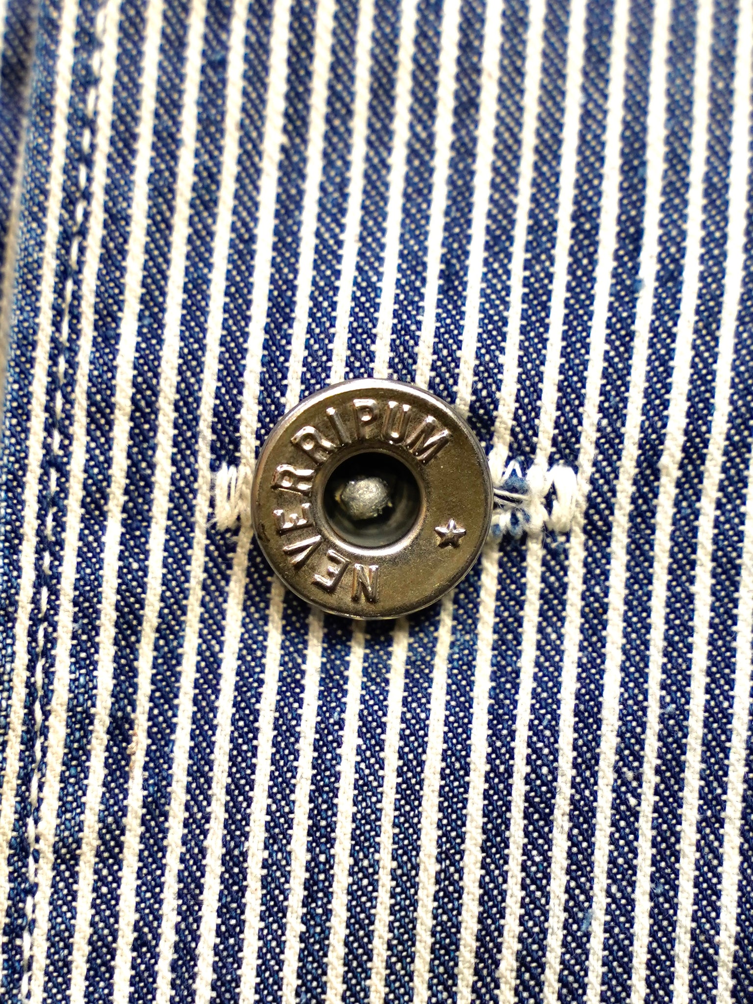 50's NEVER RIPUM Hickory coverall made in USA 【48-50】50年代