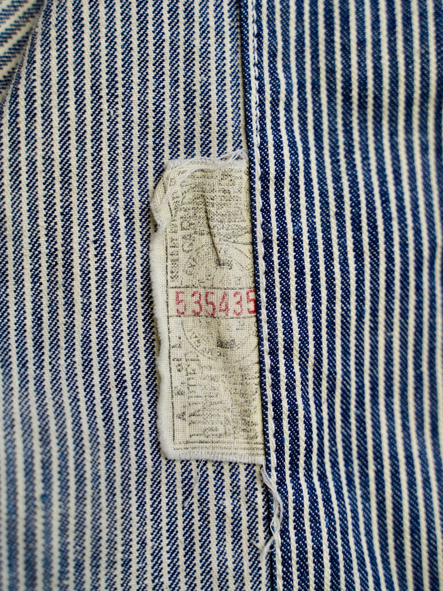 50's NEVER RIPUM Hickory coverall made in USA 【48-50】50年代