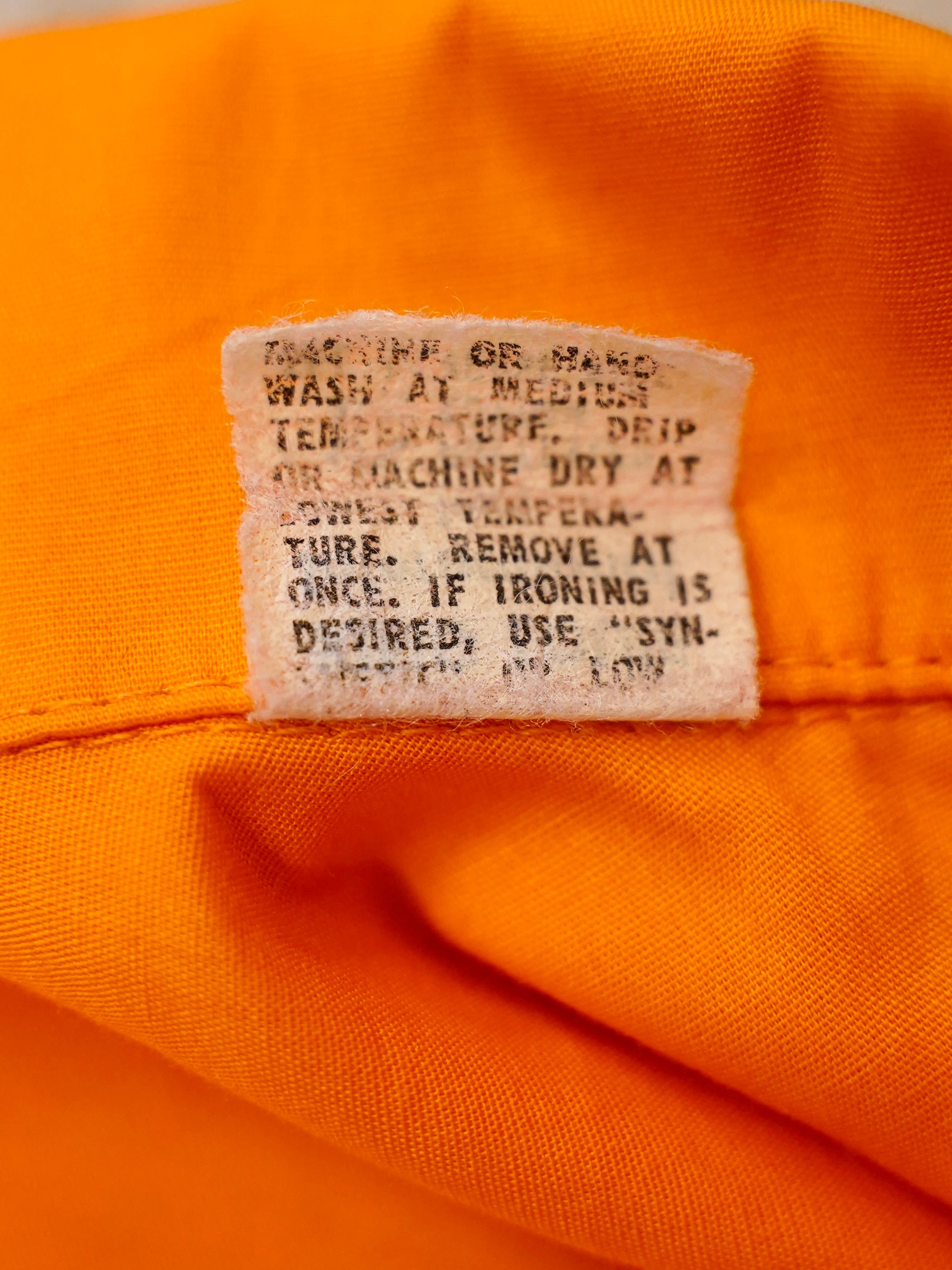 70's KING LOUIE Poly/Cotton Bowling shirt made in USA 【M