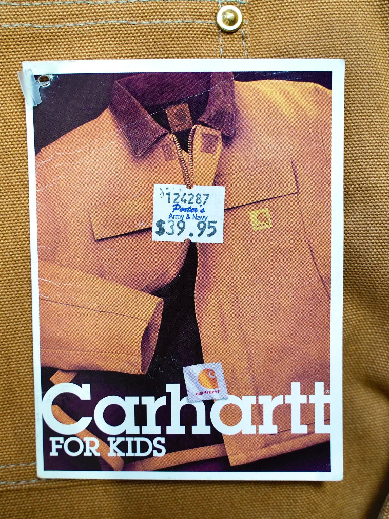 Deadstock 90's CARHARTT Double knee duck overalls made in USA