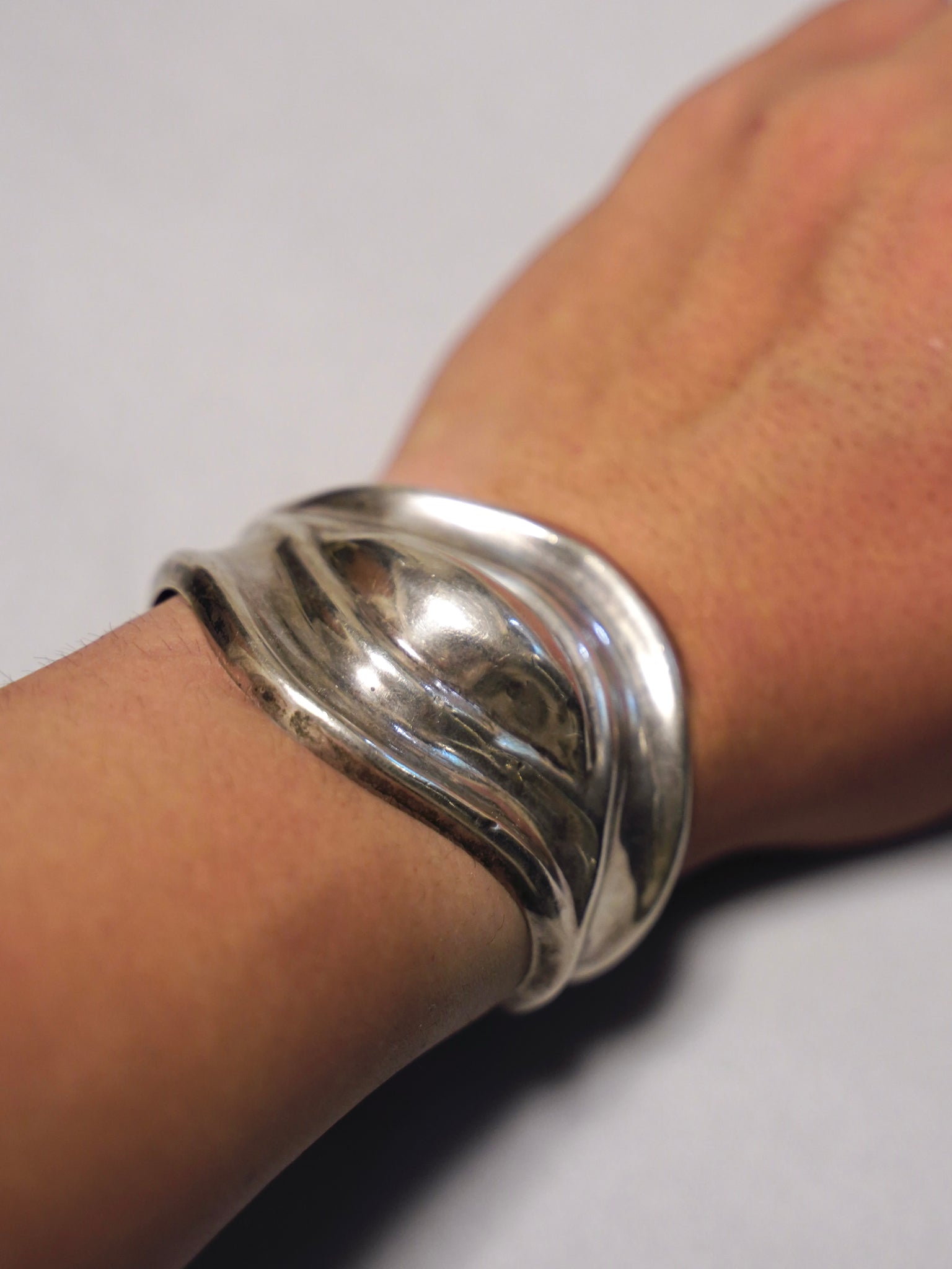 70's Mexican silver bangle made in Mexico No.8 メキシカン
