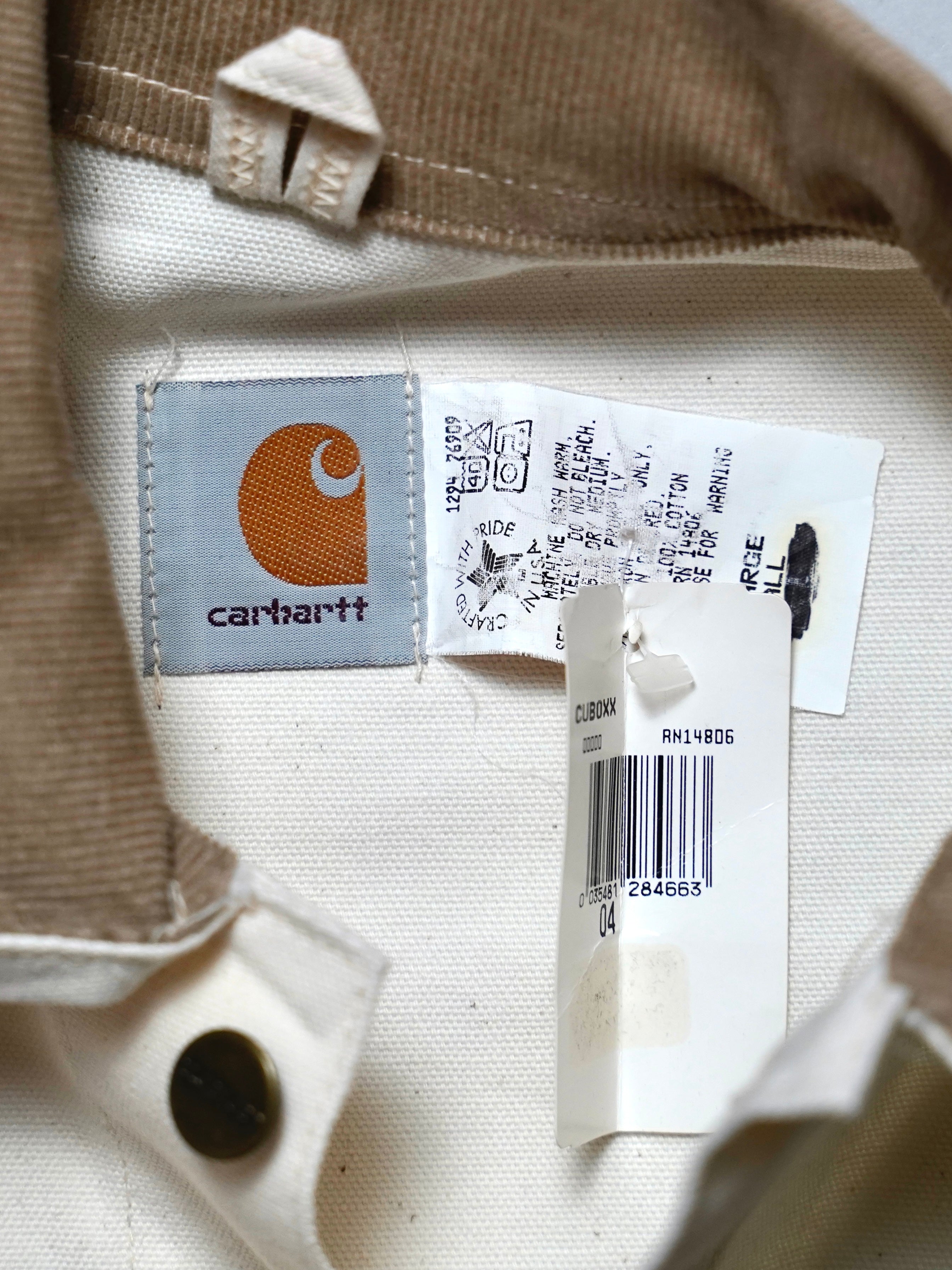 Deadstock 90's Carhartt Unlined Firm Duck Brush Coat made in USA