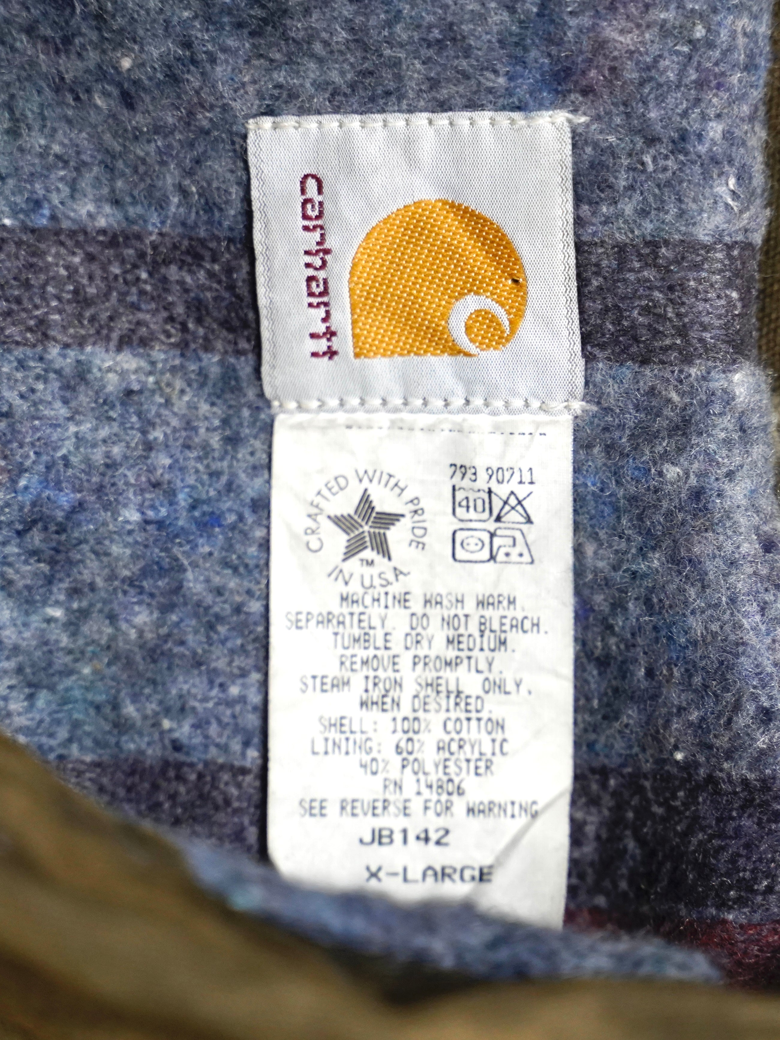 Deadstock 90's Carhartt Washed Tracker Jacket JB142 