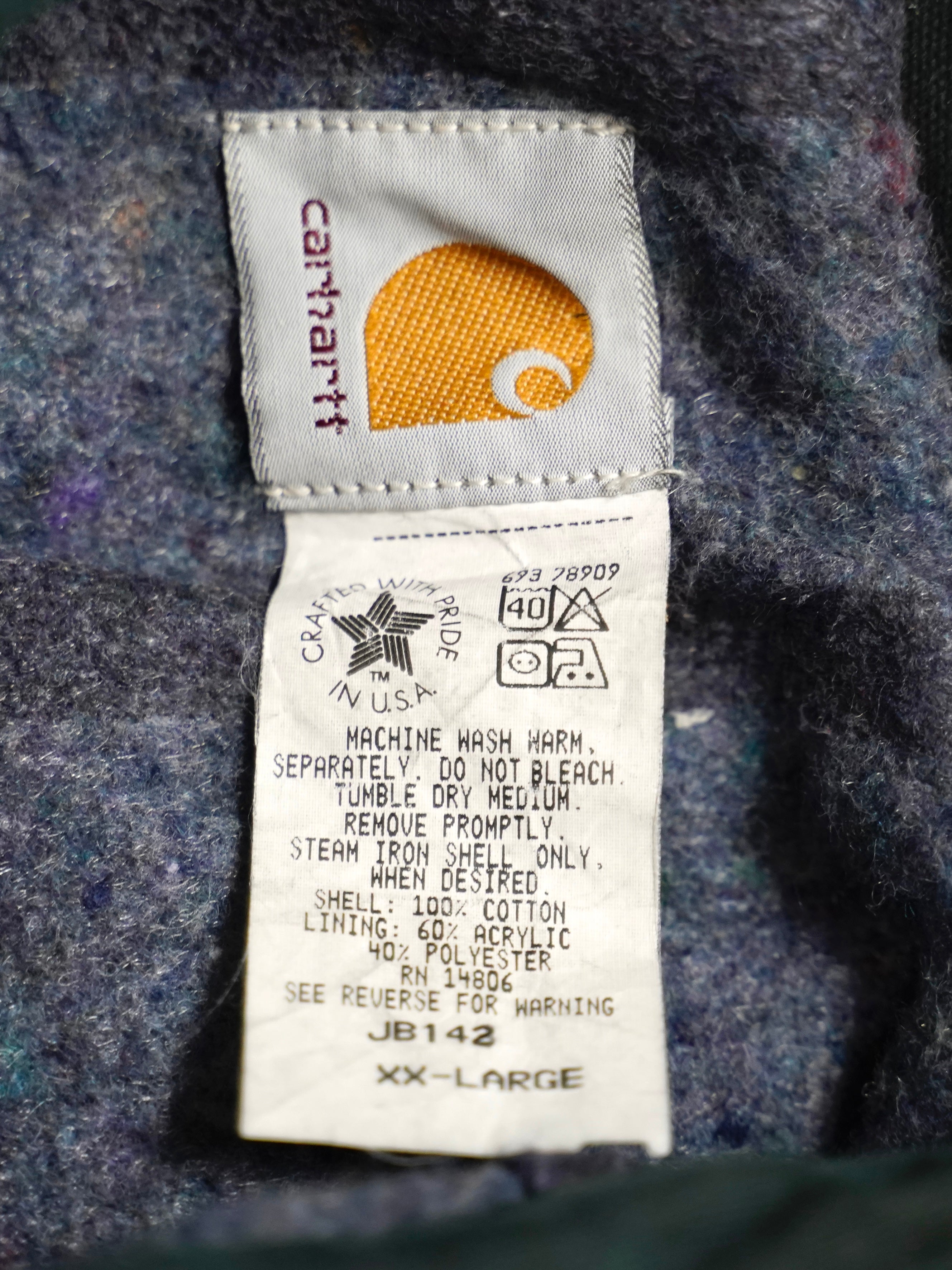 Deadstock 90's Carhartt Washed Tracker Jacket JB143 