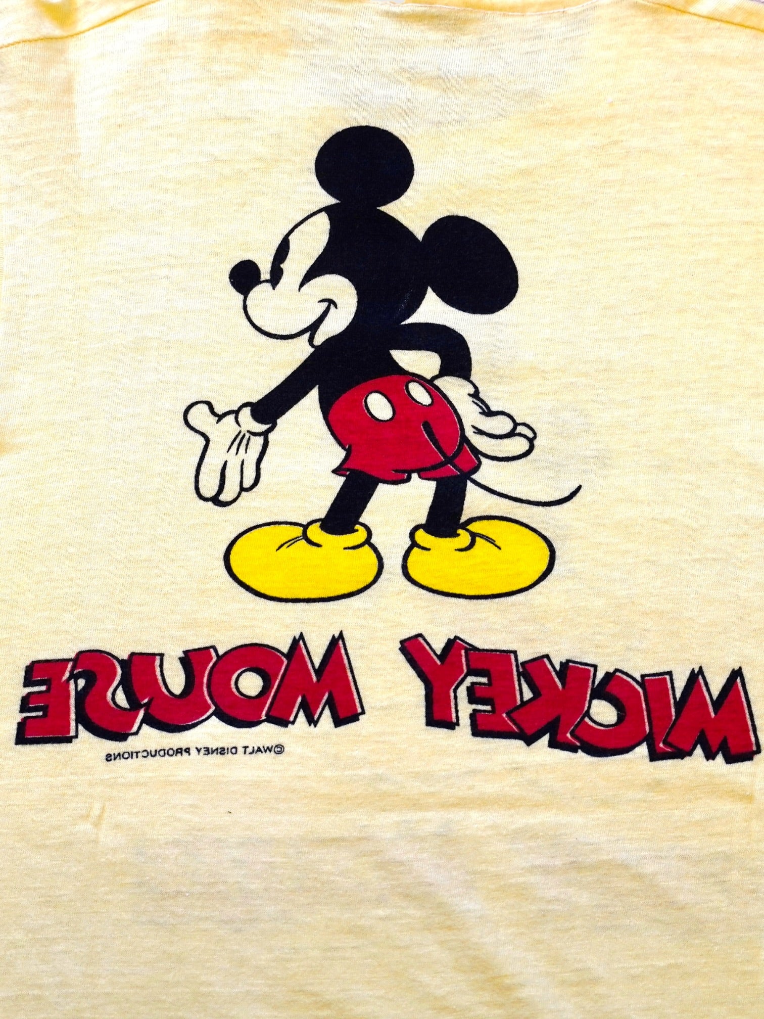 TROPIX TOGS ミッキーマウス 両面染み込みプリント Tシャツ 70's TROPIX TOGS Disney 
