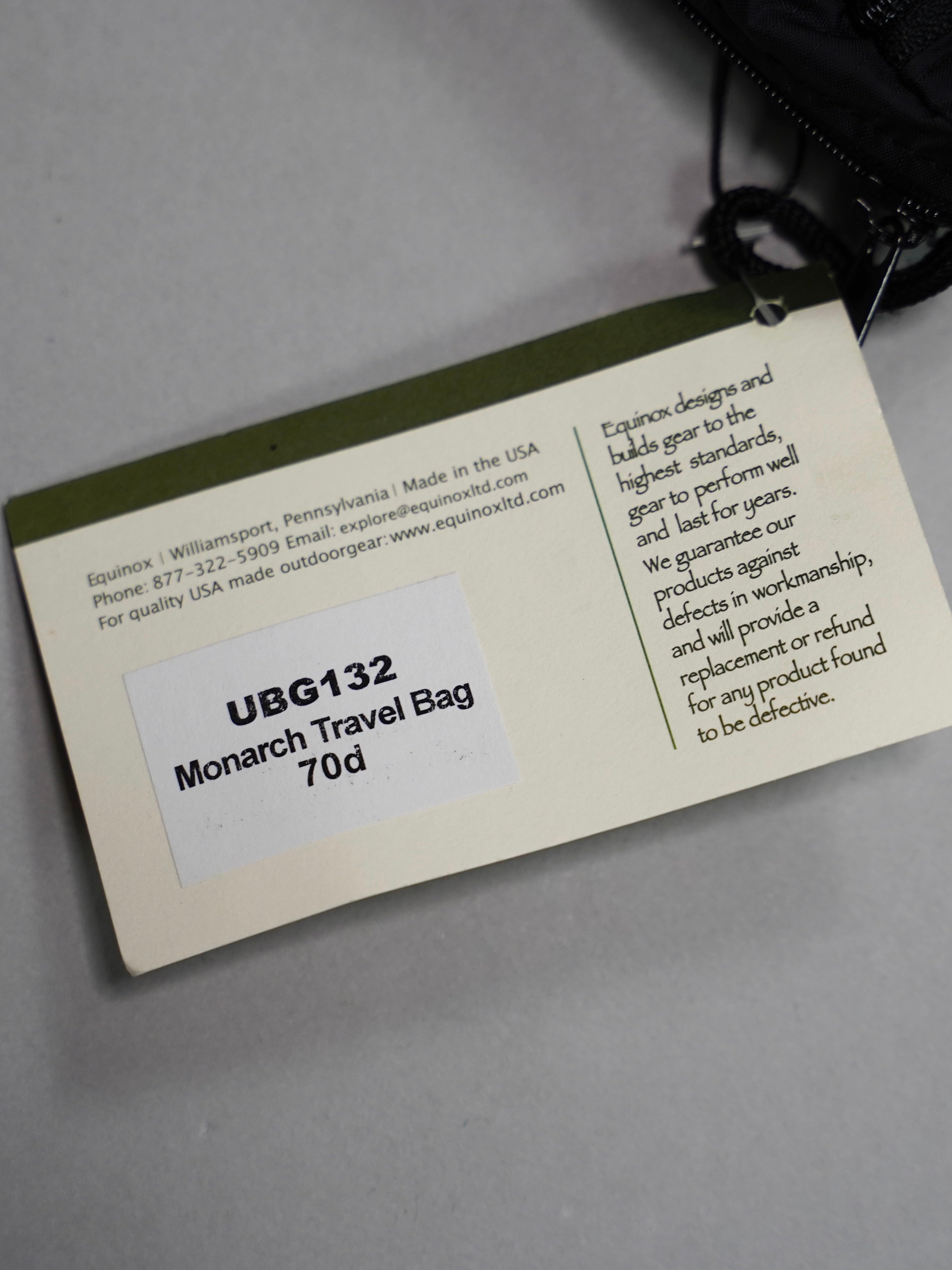 EQUINOX Monarch travel bag made in USA エキノックス トラベルバッグ 