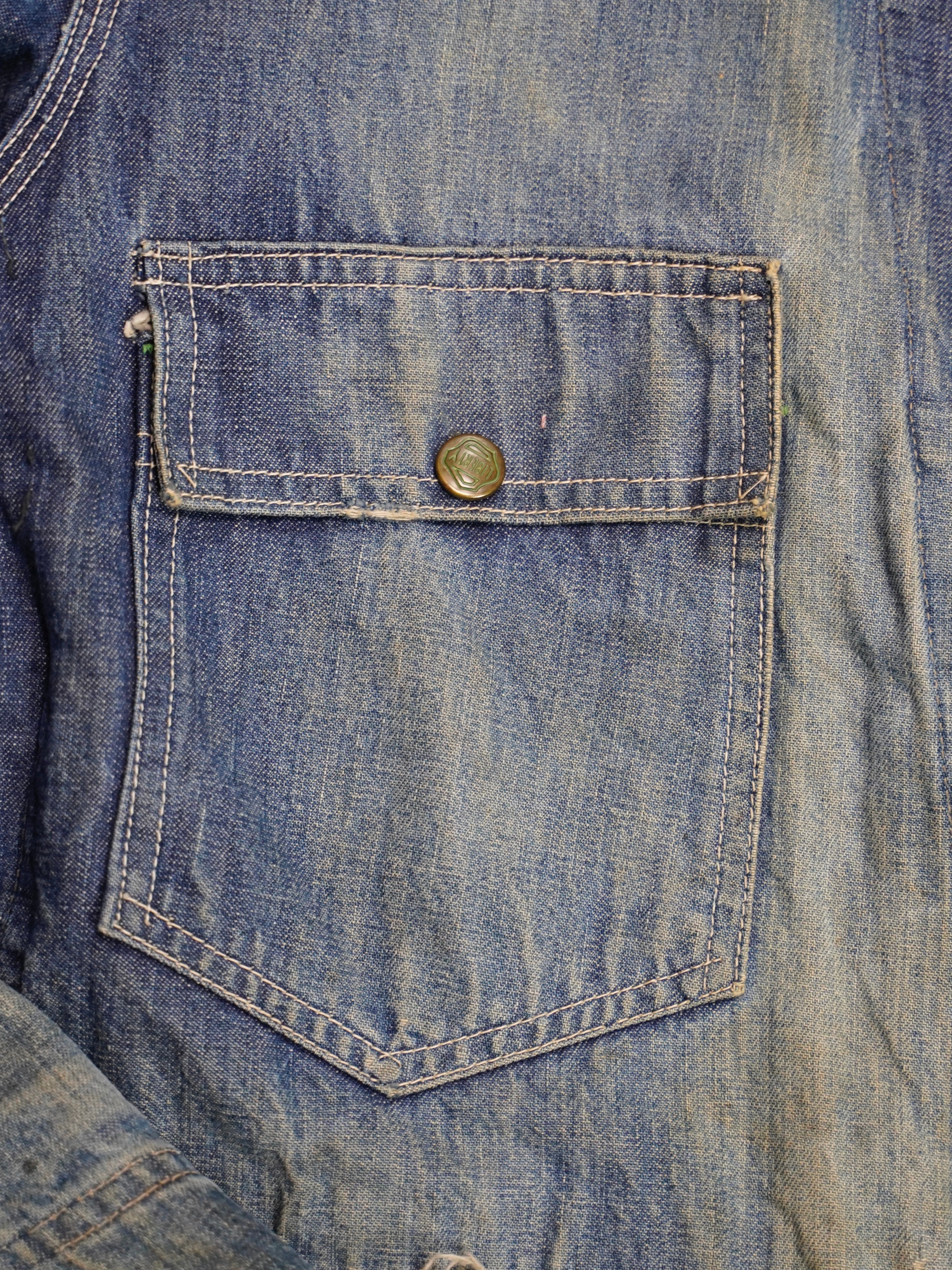 40's LIBERTY Denim coverall made in USA【40】大戦カバーオール