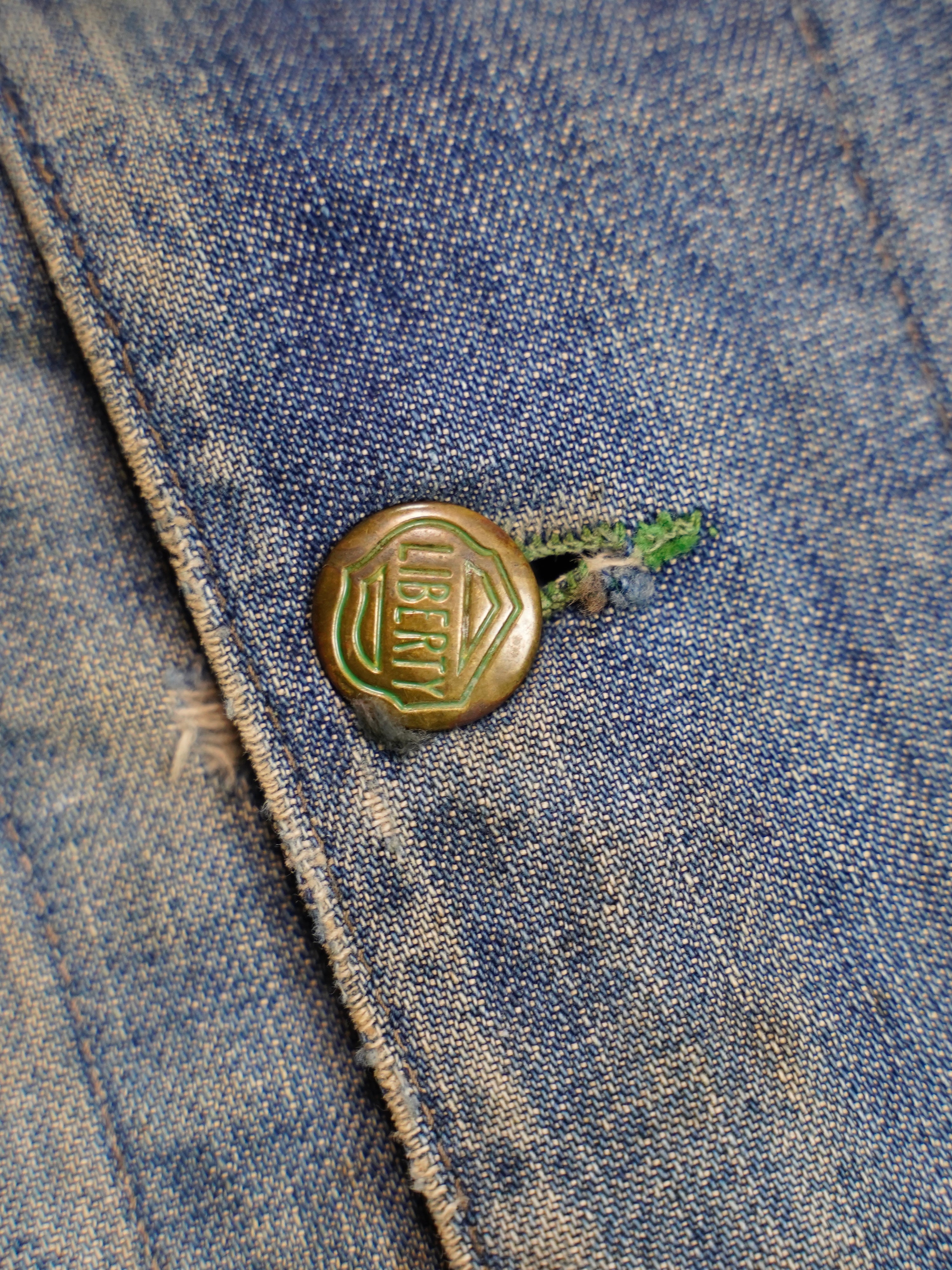 40's LIBERTY Denim coverall made in USA【40】大戦カバーオール