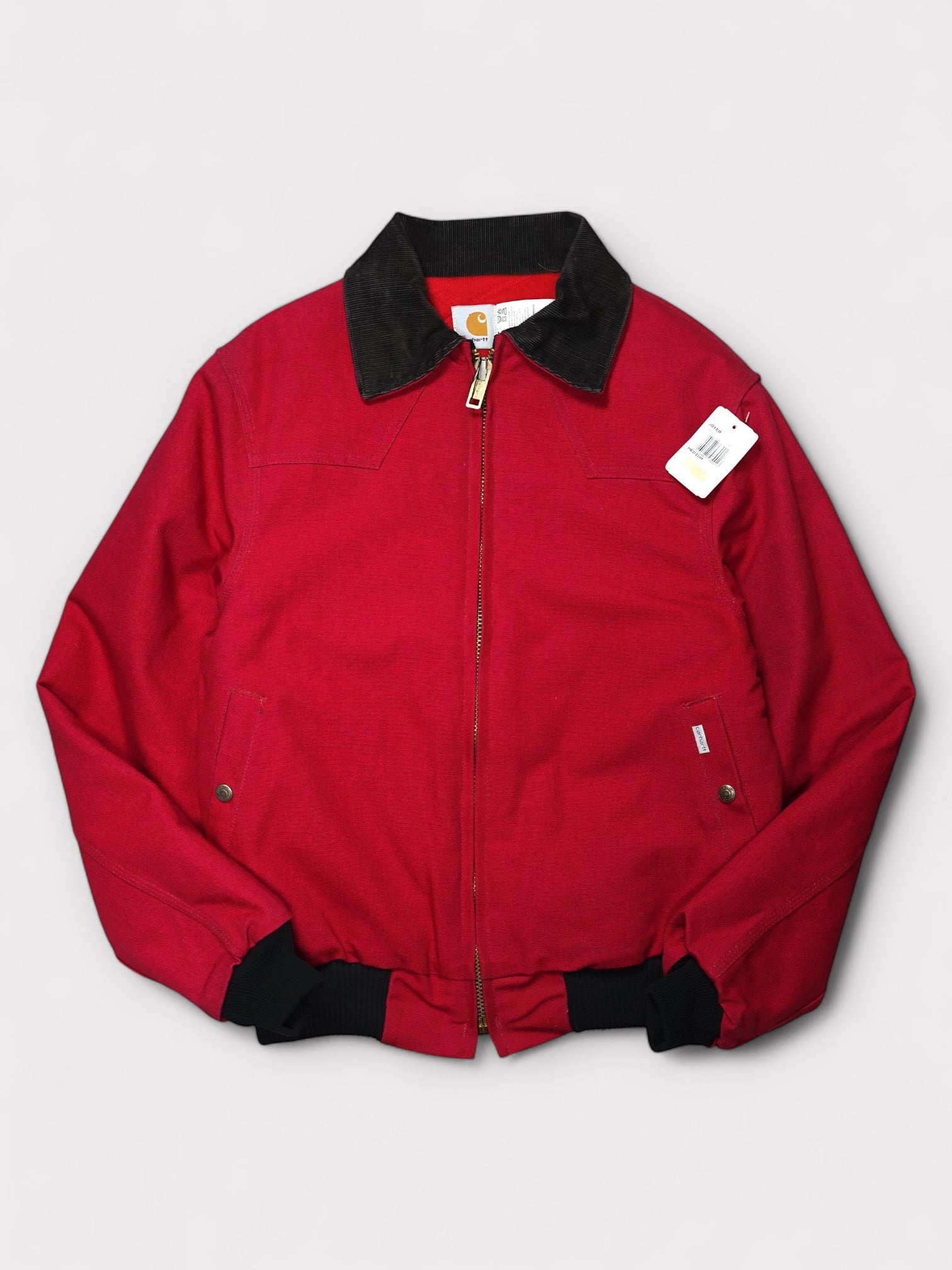 Deadstock 90's Carhartt Santa Fe Jacket JQ160 "RED" made in USA【M】カーハート サンタフェジャケット レッド