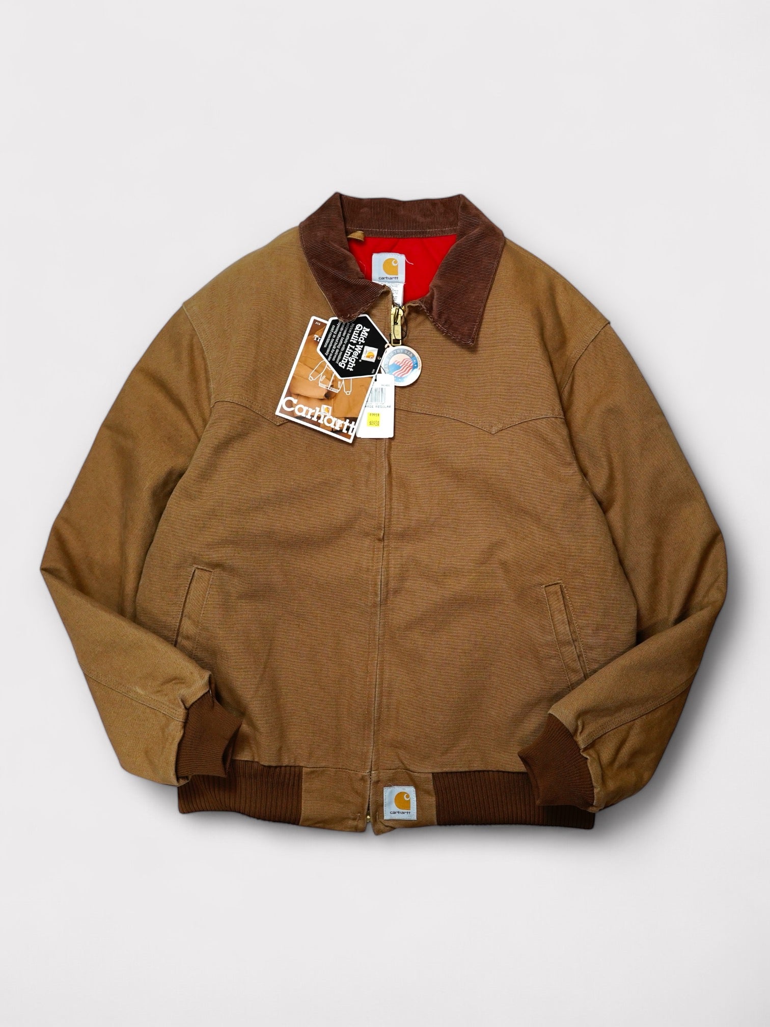 Deadstock 00's Carhartt Washed Santa Fe Jacket J13 made in USA【XL】カーハート ウォッシュド サンタフェジャケット ブラウンダック