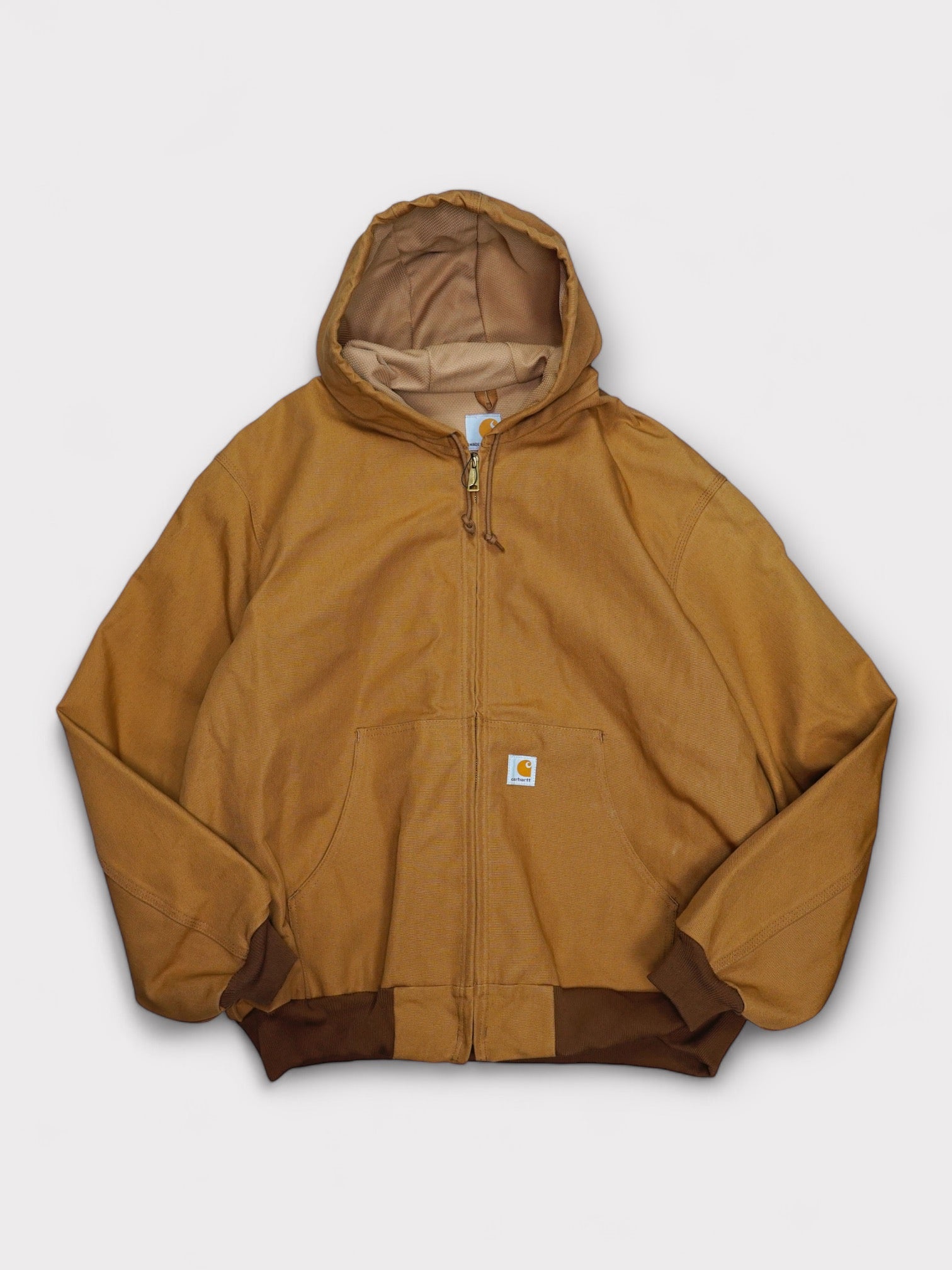 Deadstock 15's Carhartt Active parka J131 "BRN" made in USA【XXL】カーハート アクティブパーカー ブラウンダック