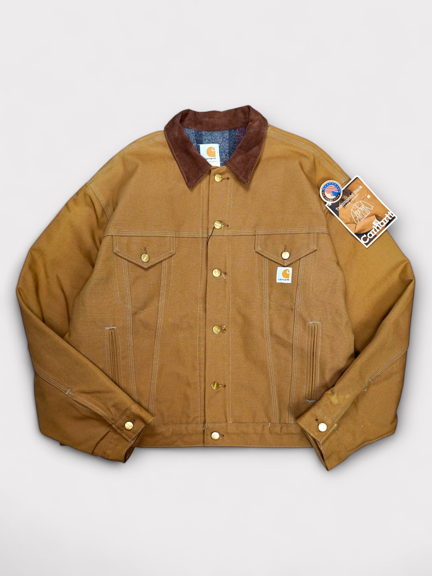 Deadstock 00's Carhartt Tracker Jacket J148 "BRN" made in USA カーハート ジーンジャケット トラッカージャケット ブラウンダック