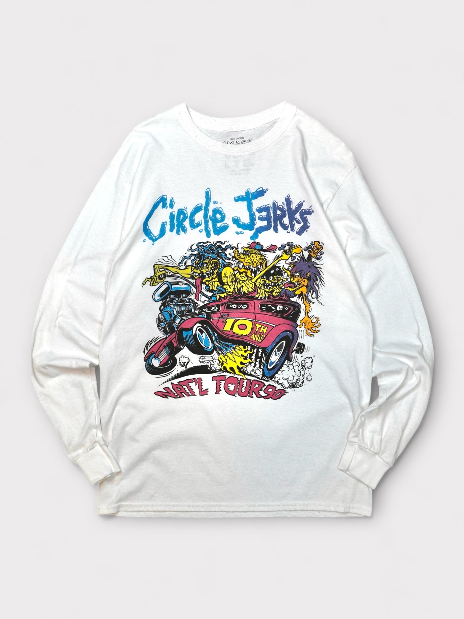 IMAGE CLUB Ltd Sample "Circle Jerks" 1990 10th Anniversary tour tee made in USA【M】イメージクラブリミテッド サークルジャークス