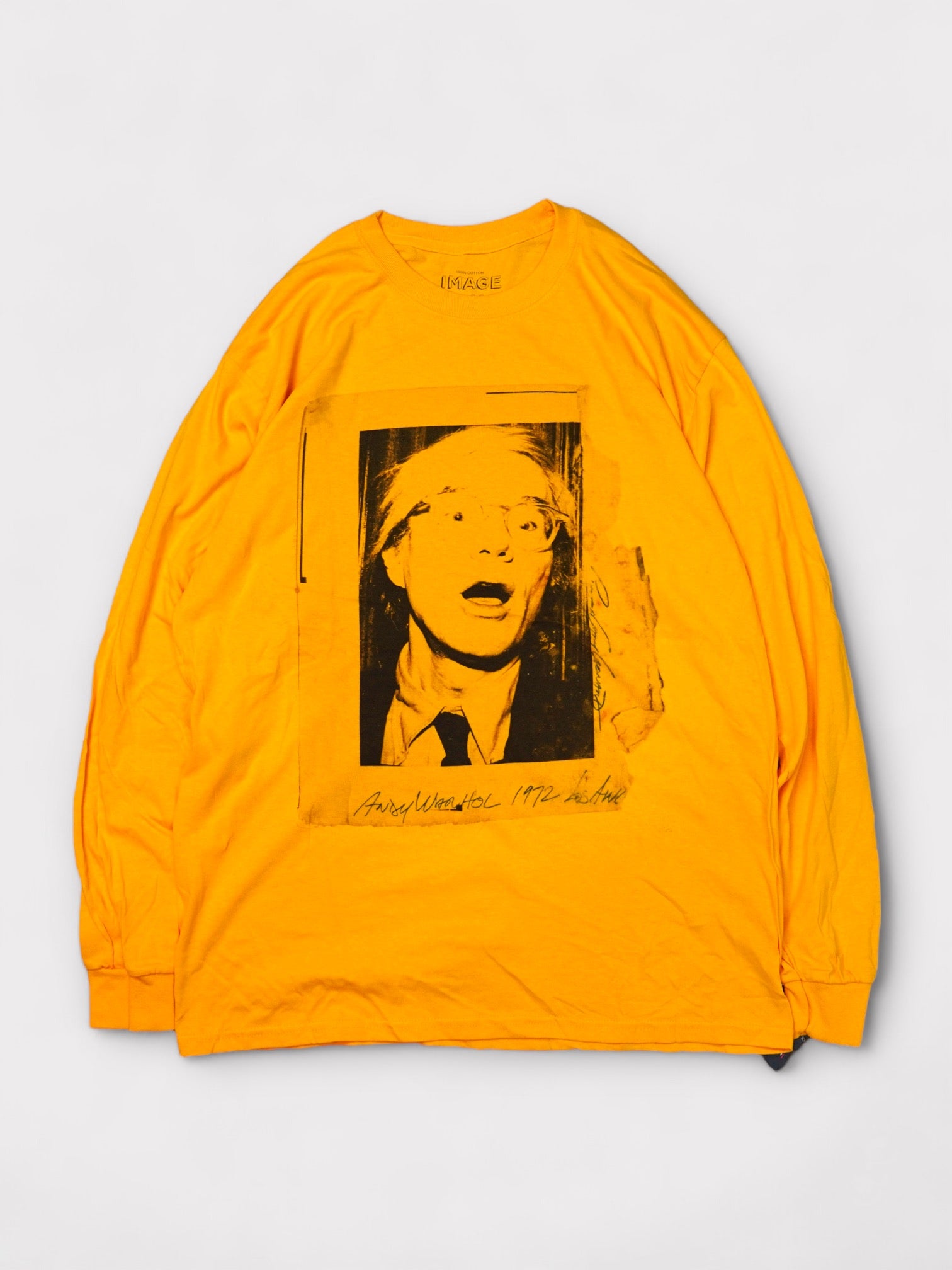 IMAGE CLUB Ltd Sample "Andy Warhol" photo by "Gary Leonard" L/S made in USA イメージクラブリミテッド アンディ・ウォーホル