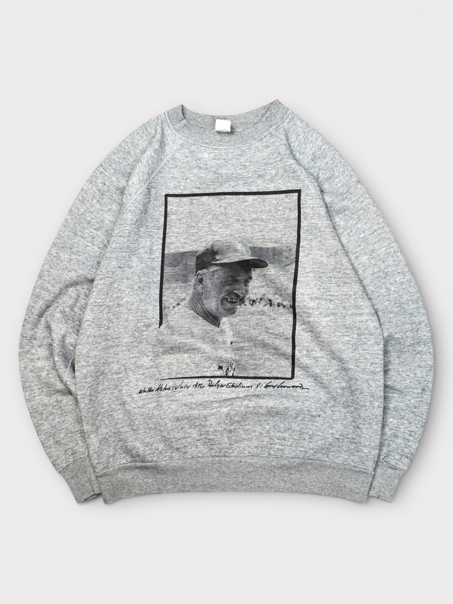 IMAGE CLUB Ltd Vintage "Walter Alston" Dodgers original manager "Ed Culver" photo sweat made in USA【XL】 イメージクラブリミテッド