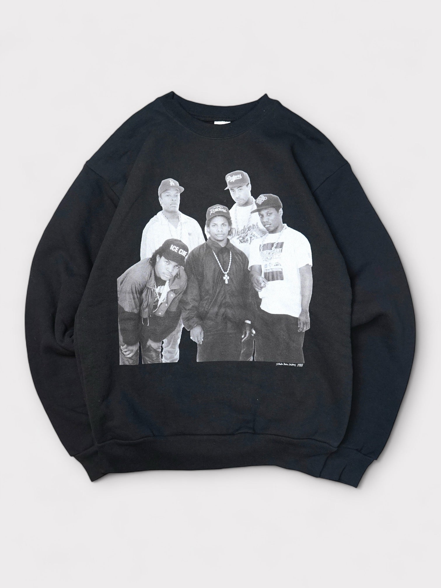 IMAGE CLUB Ltd Sample "N.W.A" photo by "Ithaka Darin Papas” L/S made in USA【S】イメージクラブリミテッド