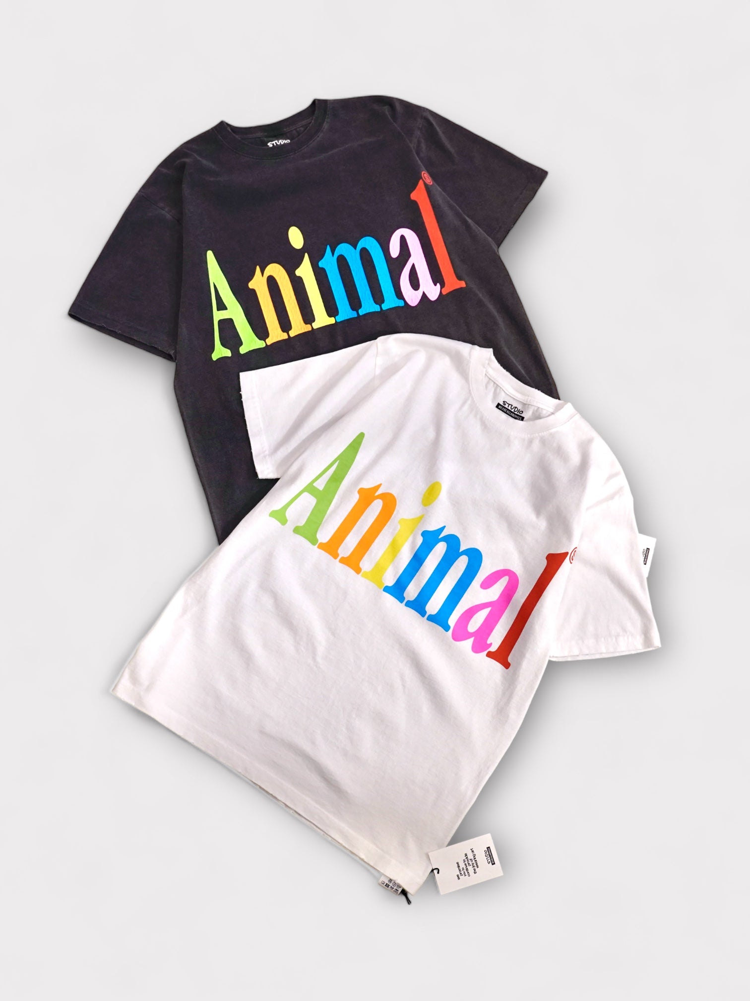 STUDIO WEAREALLANIMALS Animals Letter T-SHIRT スタジオ ウィーアーオールアニマルズ