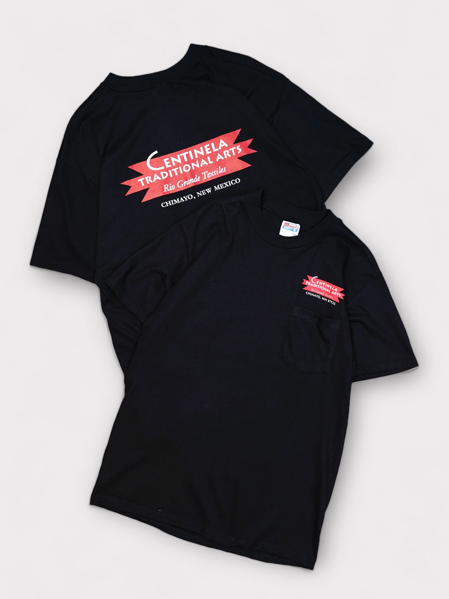 Deadstock CENTINELA Back print Pocket tee made in Mexico Centinela souvenir pocket T-shirt
