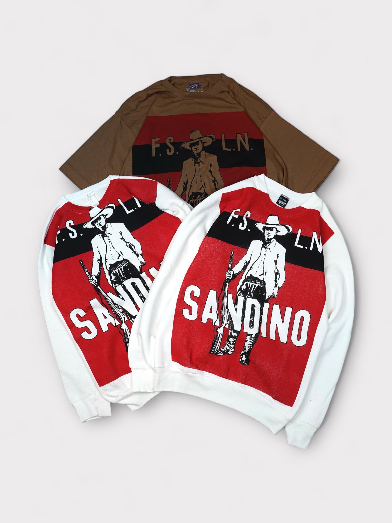 Deadstock 80-90's "The Clash" SANDINO Fifth Column design "Chris Townsed" hand printed in England フィフスコラム ザ・クラッシュ