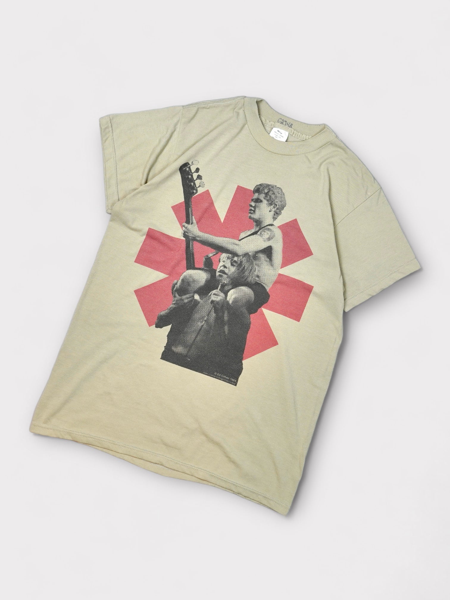 IMAGE CLUB Ltd RED HOT CHILI PEPPERS "Anthony & Flea" Official Collaboration Military tee made in USA [M] イメージクラブリミテッド レッドホットチリペッパーズ