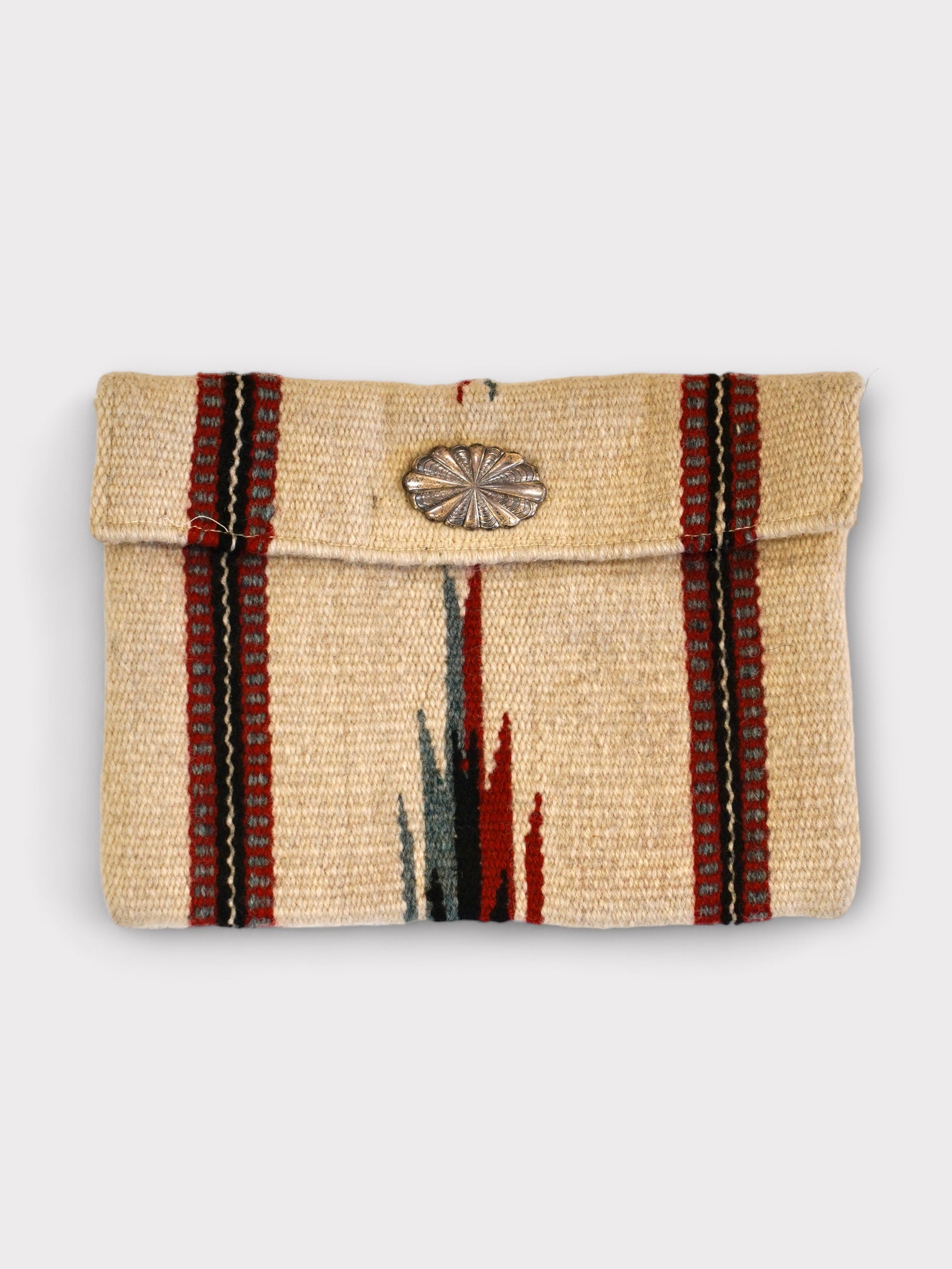 40's TRUJILLO'S Bell trading poncho Rug purse made in USA チマヨパース ナバホパース