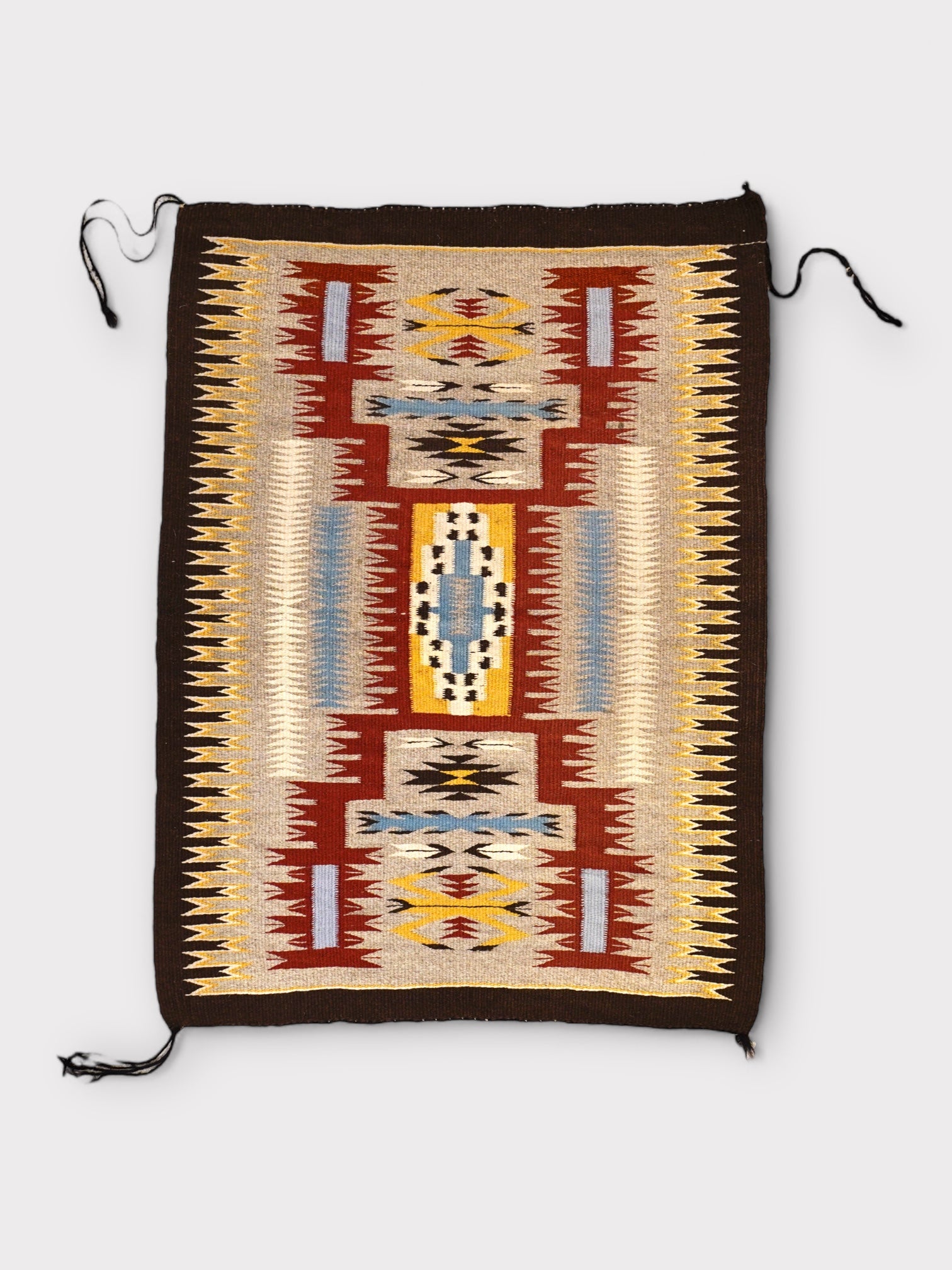 〜70's Vintage Navajo Rug made in USA【81cm×58cm】ナバホラグ