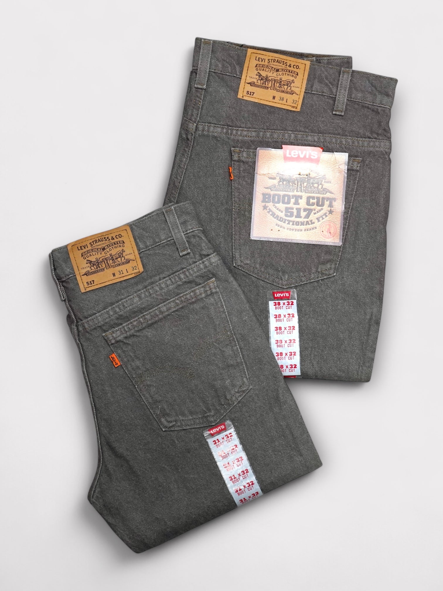 Deadstock 90’s Levi's 517 先染めGray made in USA 先染めグレー