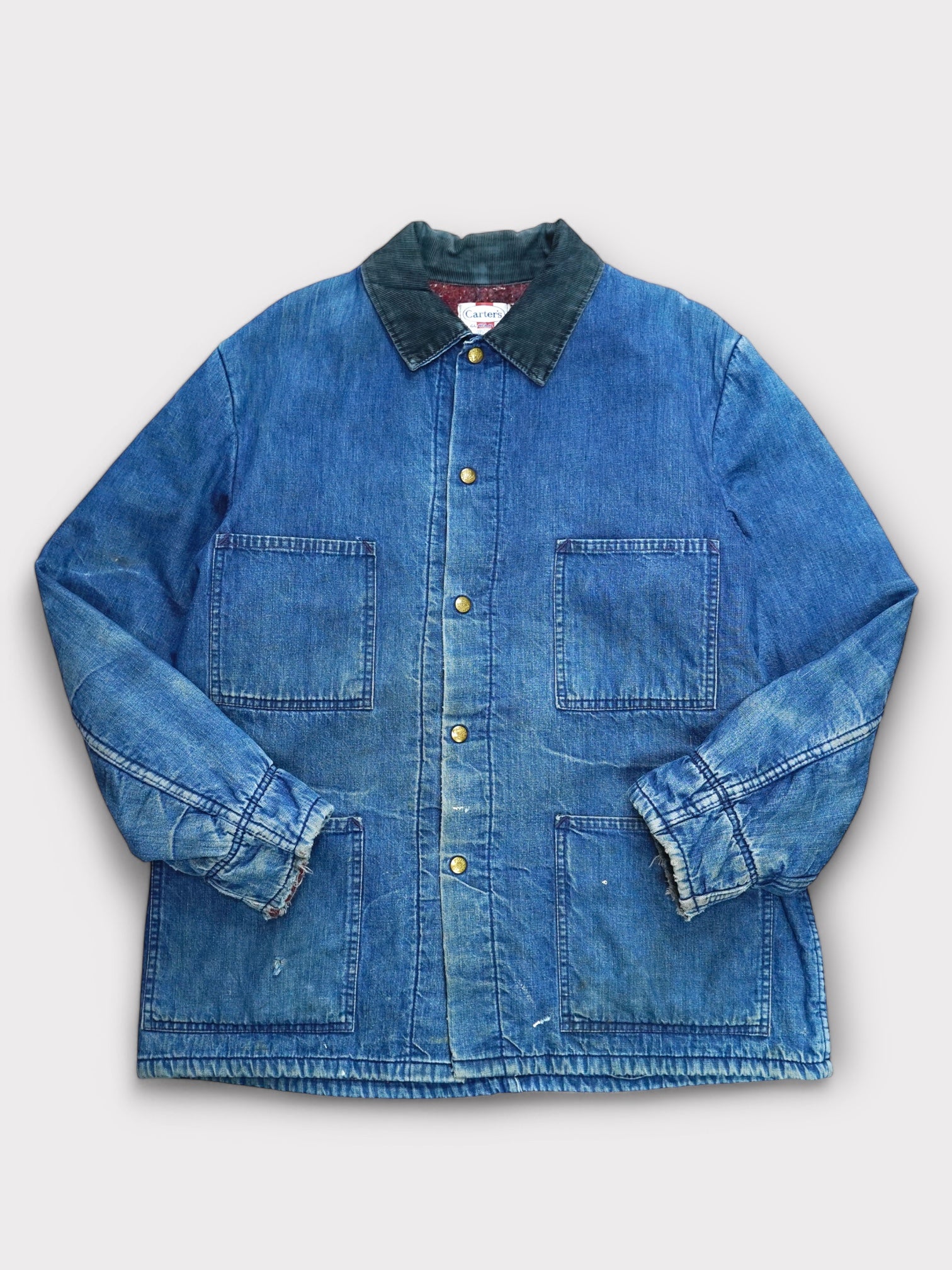 60's Carter's Denim coverall with blanket liner made in USA【40】② カーターズ デニム カバーオール