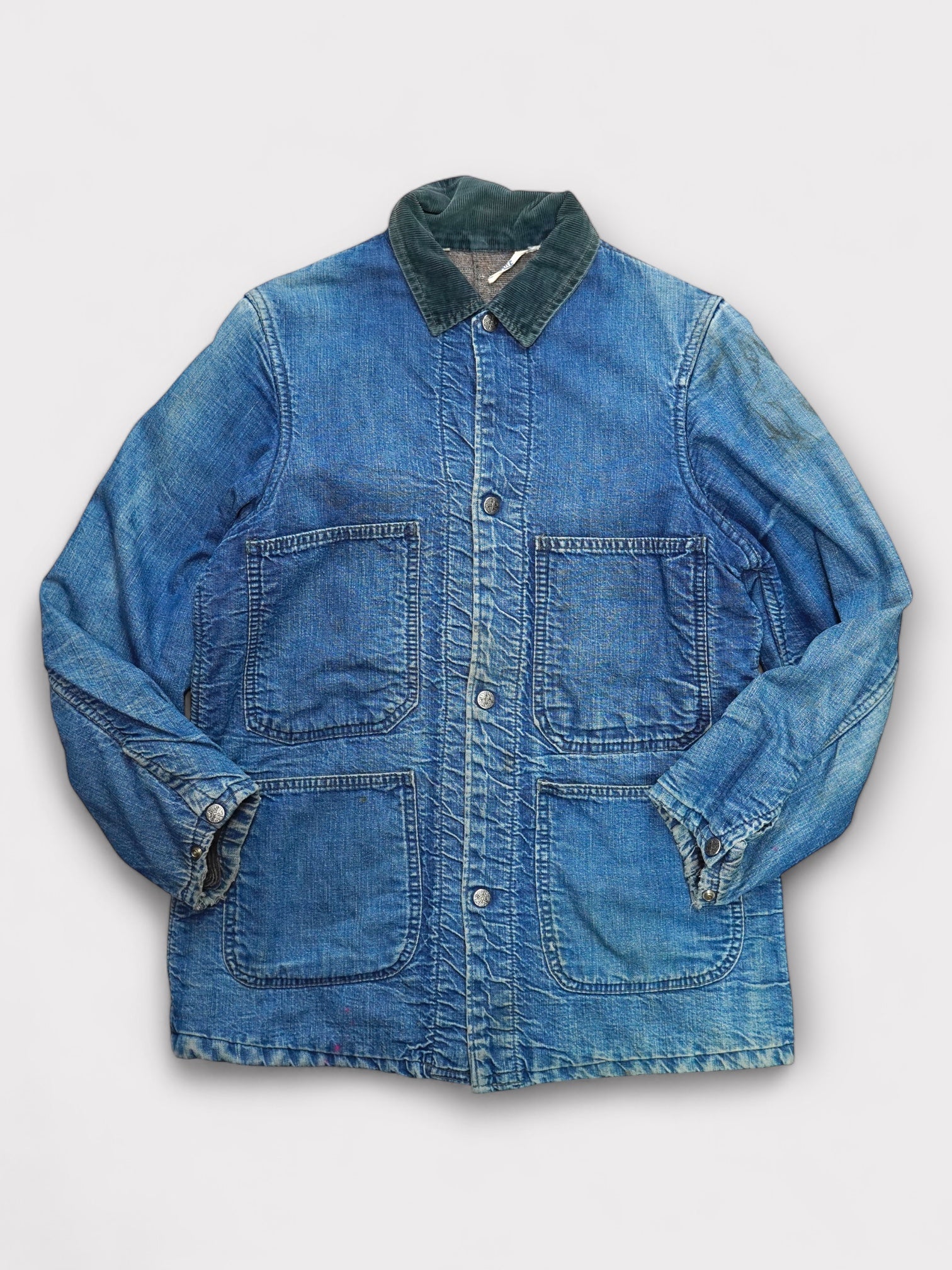 60's DOUBLE WEAR denim coverall with blanket liner【36】ダブルウェアー デニム カバーオール