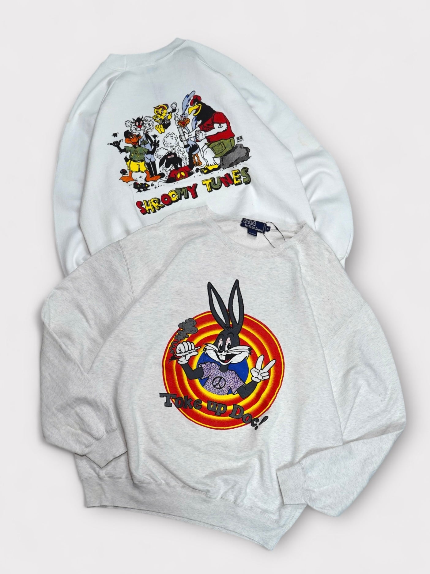 90's Bootleg LOONEY TUNES "Toke up Doc！” Sweat ルーニーチューンズ バックスバニー ブートデザイン